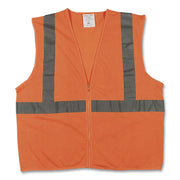 Safety Vests, Polyester, 3X-Large, Orange