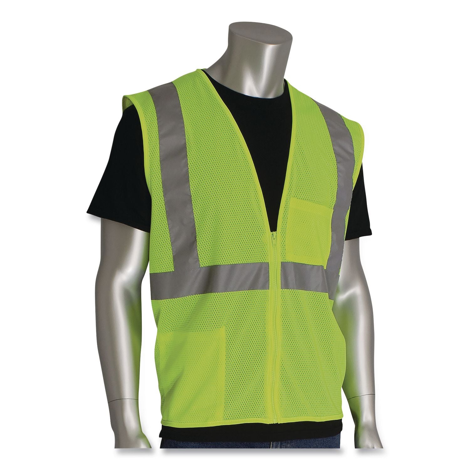 Safety Vests, Polyester, 3X-Large, Lime Yellow