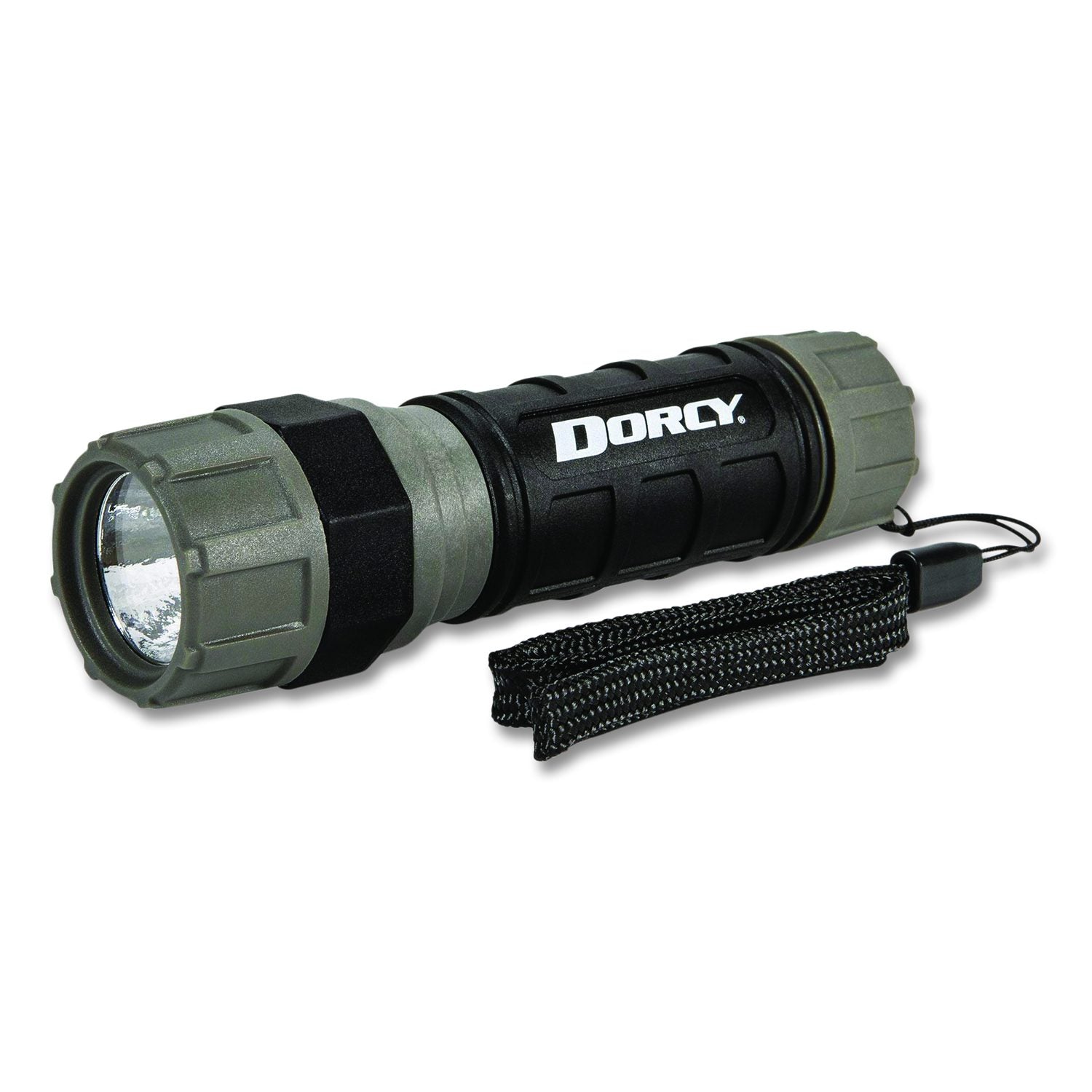 Unbreakable Pro Compact Flashlight, 3 AAA Batteries (Included), Black