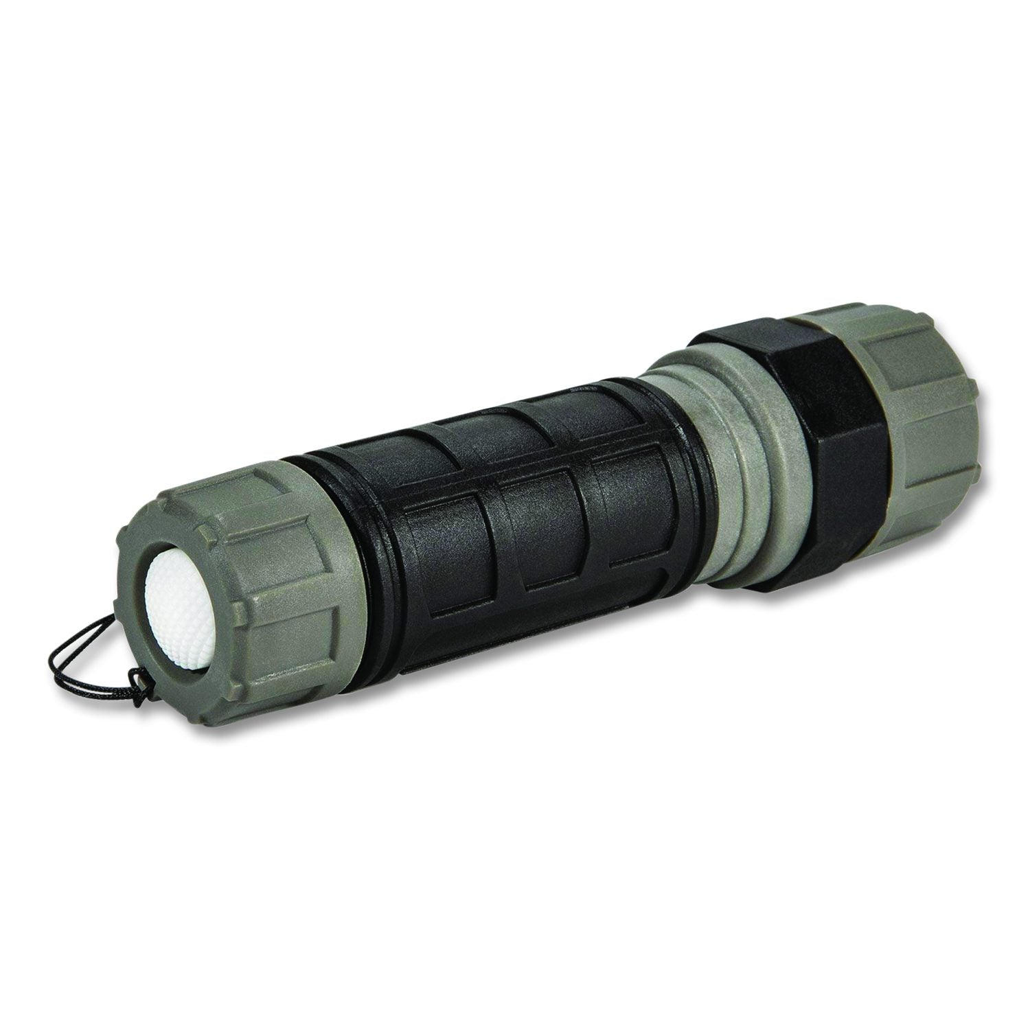 Unbreakable Pro Compact Flashlight, 3 AAA Batteries (Included), Black