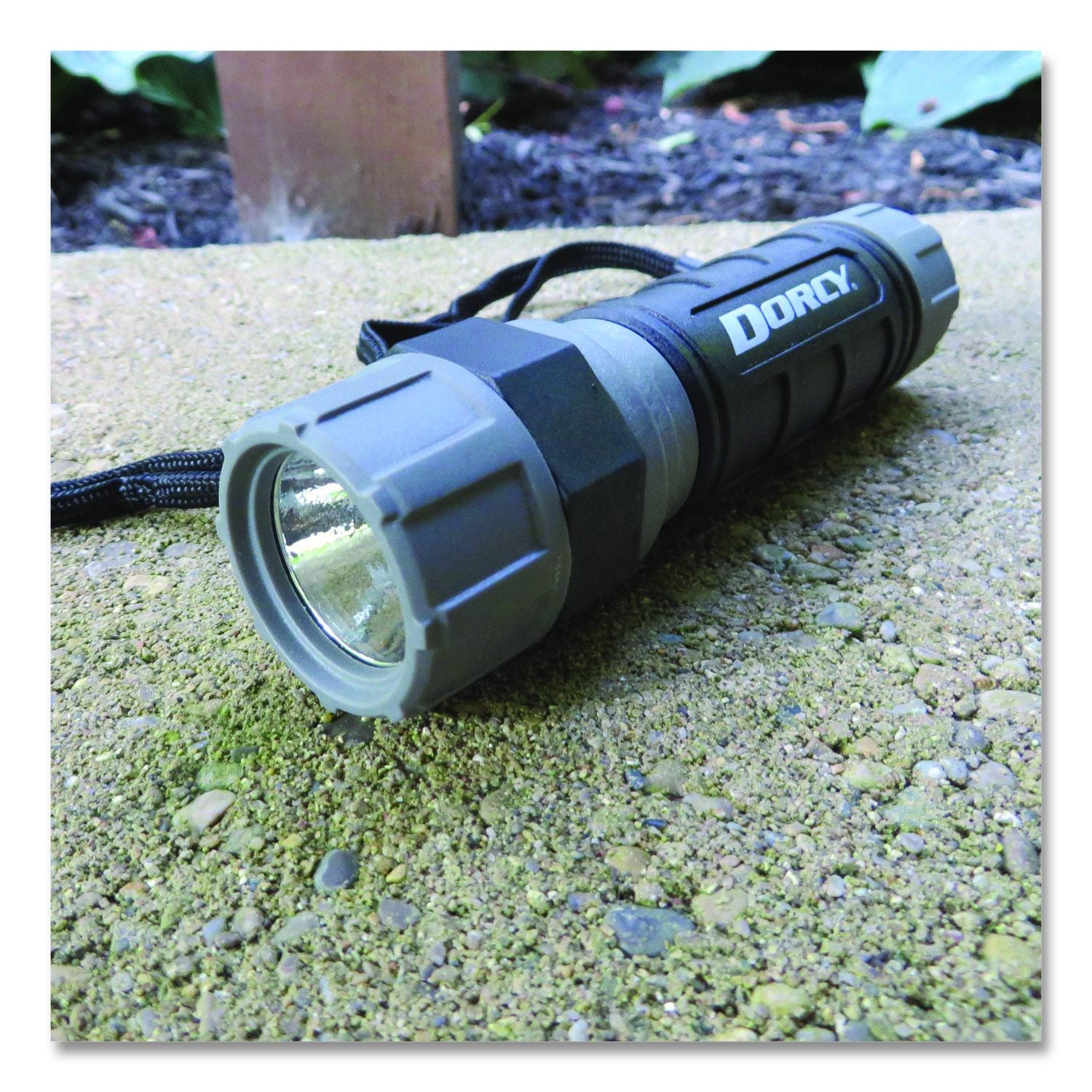 Unbreakable Pro Compact Flashlight, 3 AAA Batteries (Included), Black