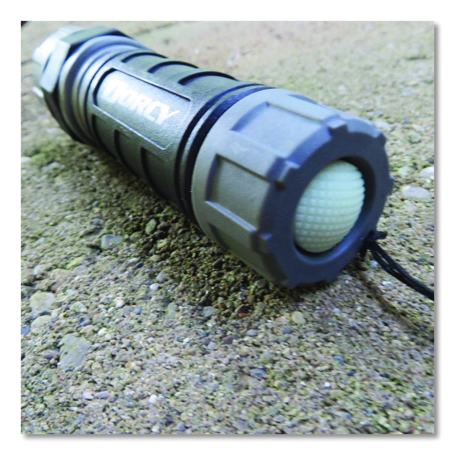 Unbreakable Pro Compact Flashlight, 3 AAA Batteries (Included), Black