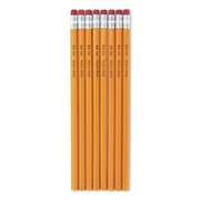 Wooden Pencil, 2.1 Mm, #2 Medium Lead, Yellow Barrel, 8/Pack
