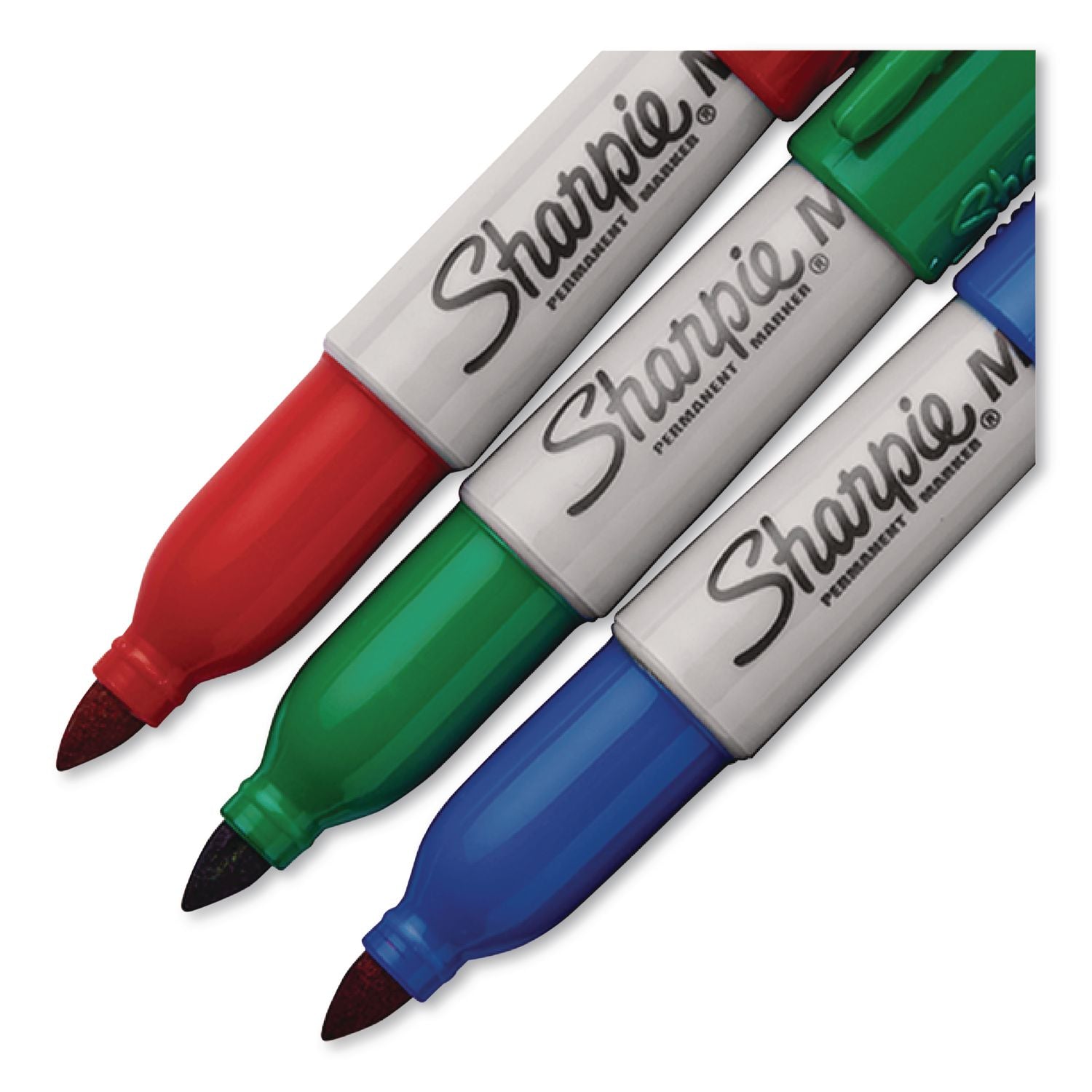 Mini Permanent Marker, Holiday Package, Fine Tip, Assorted Colors, 3/Pack