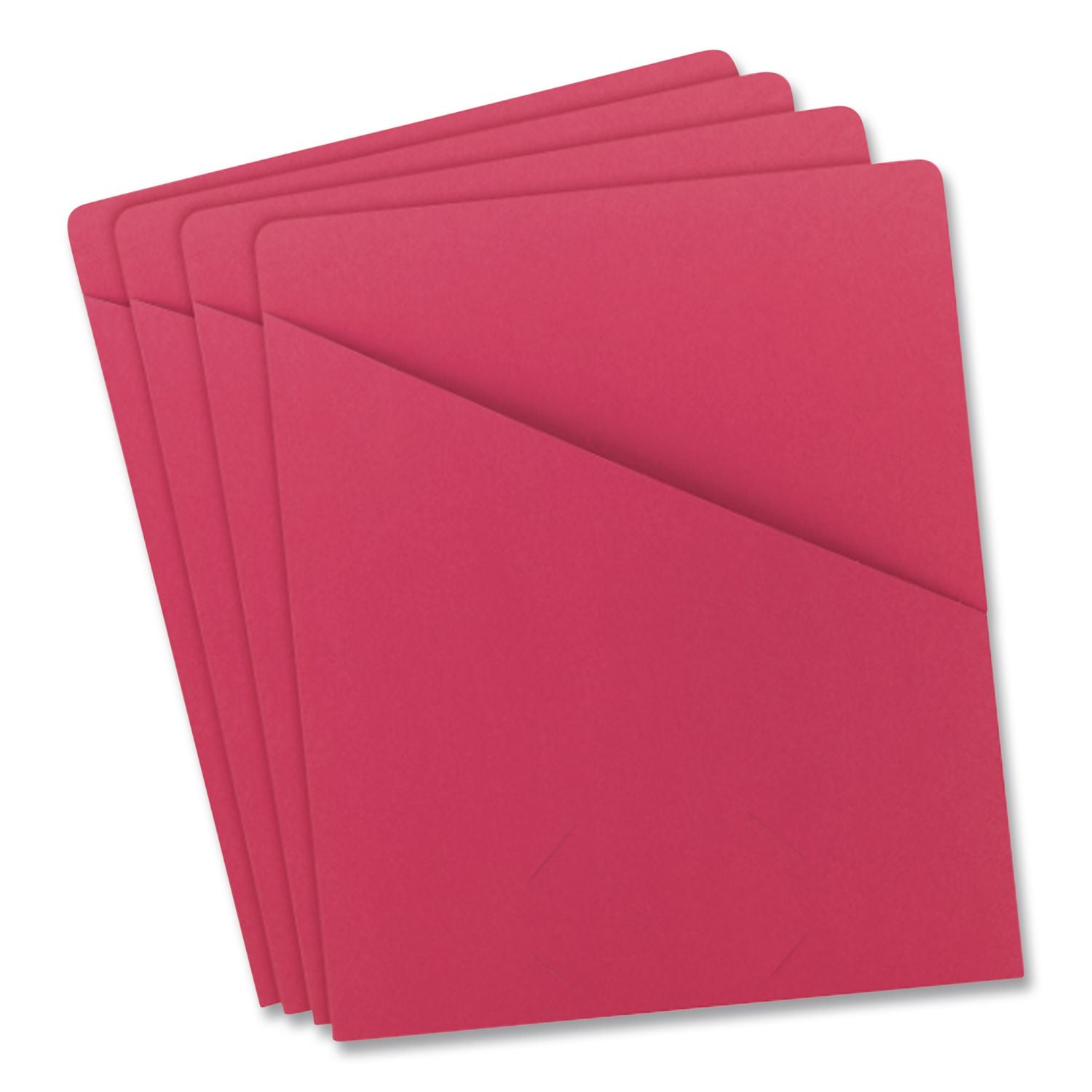 Organized Up Slash Jackets, Letter Size, Red, 25/Pack