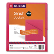 Organized Up Slash Jackets, Letter Size, Red, 25/Pack