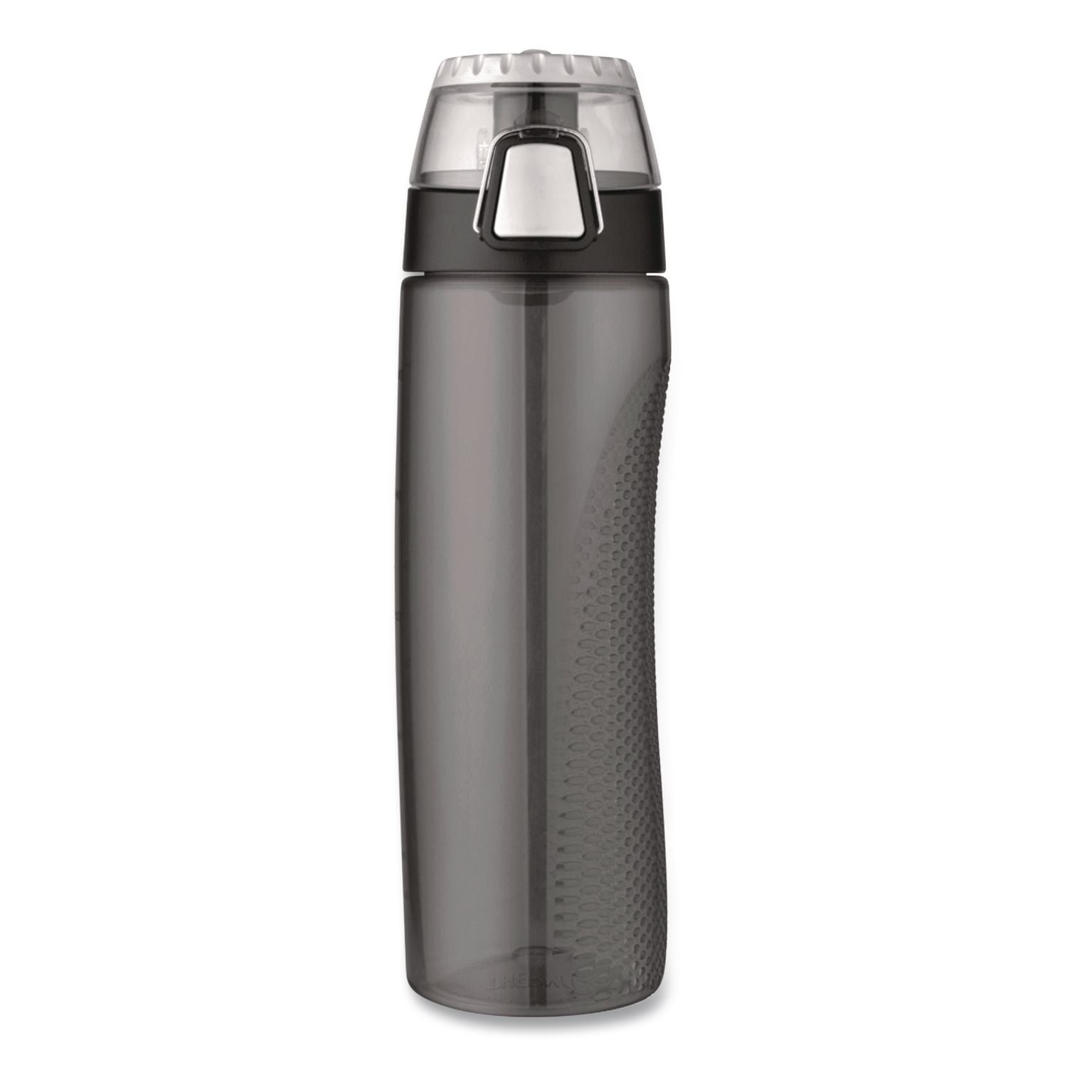 Tritan Plastic Hydration Water Bottle With Meter, 24 Oz, Smoke