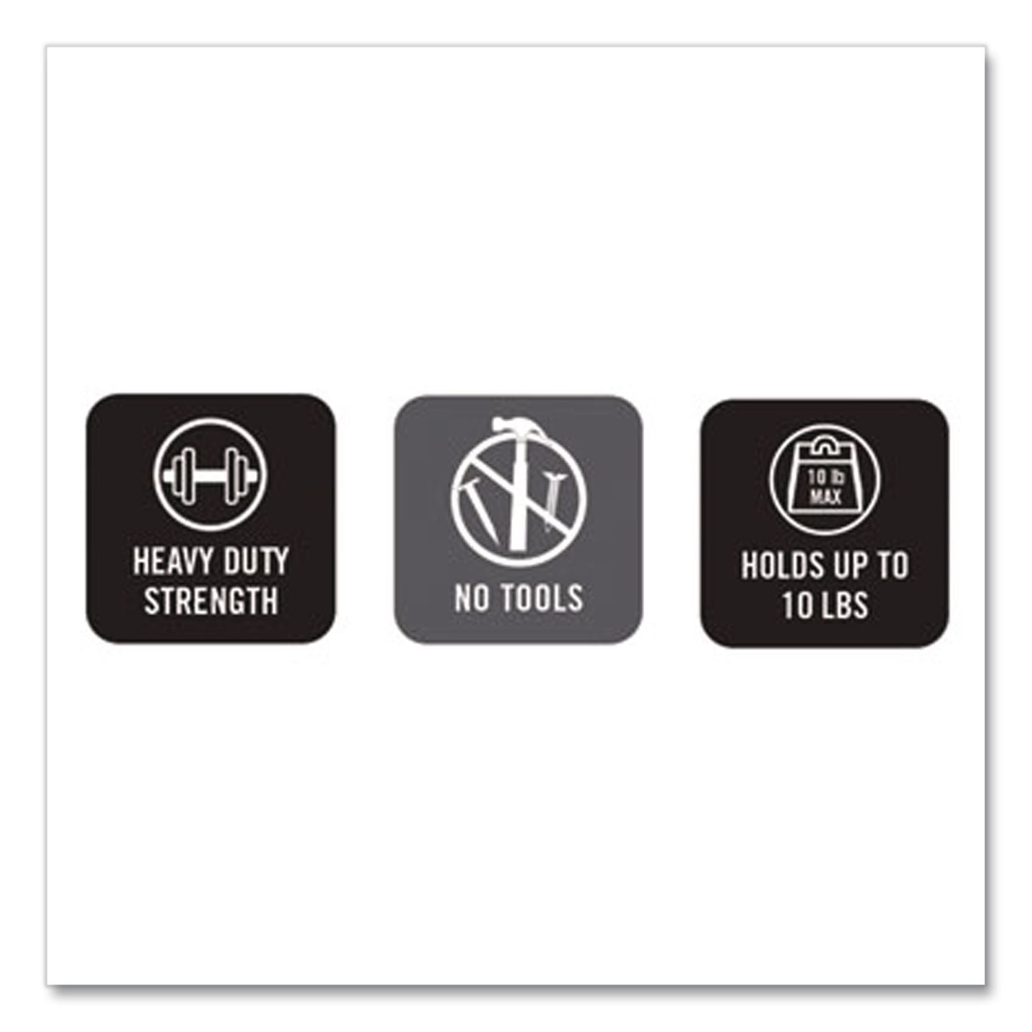 Professional Series High-Strength Hook-And-Loop Roll Fastener, 2" X 15 Ft, Black