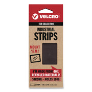 ECO Collection Industrial Strips, 1.75" X 3", Black, 2/Pack
