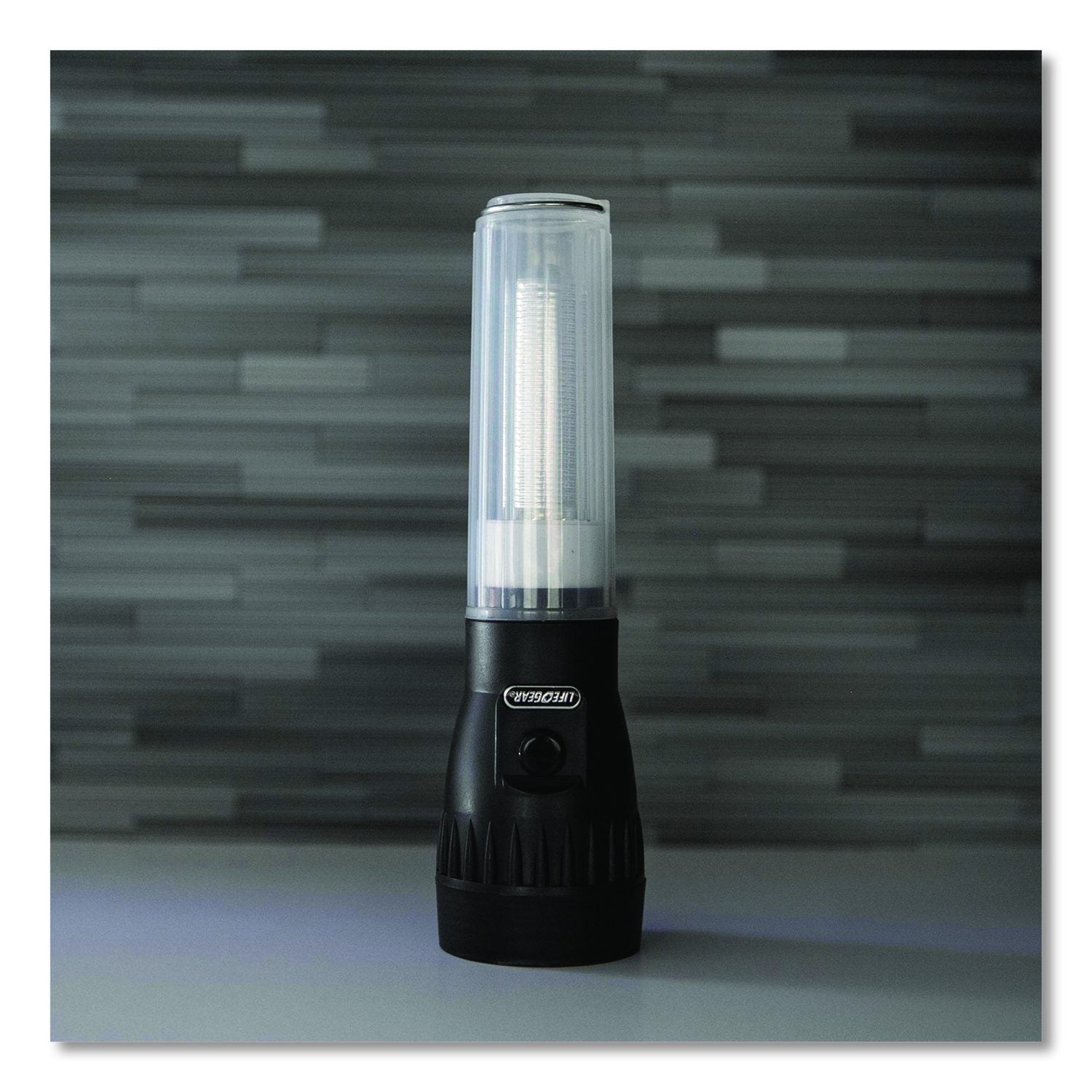 Stormproof AR Tech Flashlight And Lantern, 3 AA Batteries (Included), Black