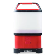 Lifegear Stormproof Stow Away Lantern, 4 AA Batteries (Included), Red