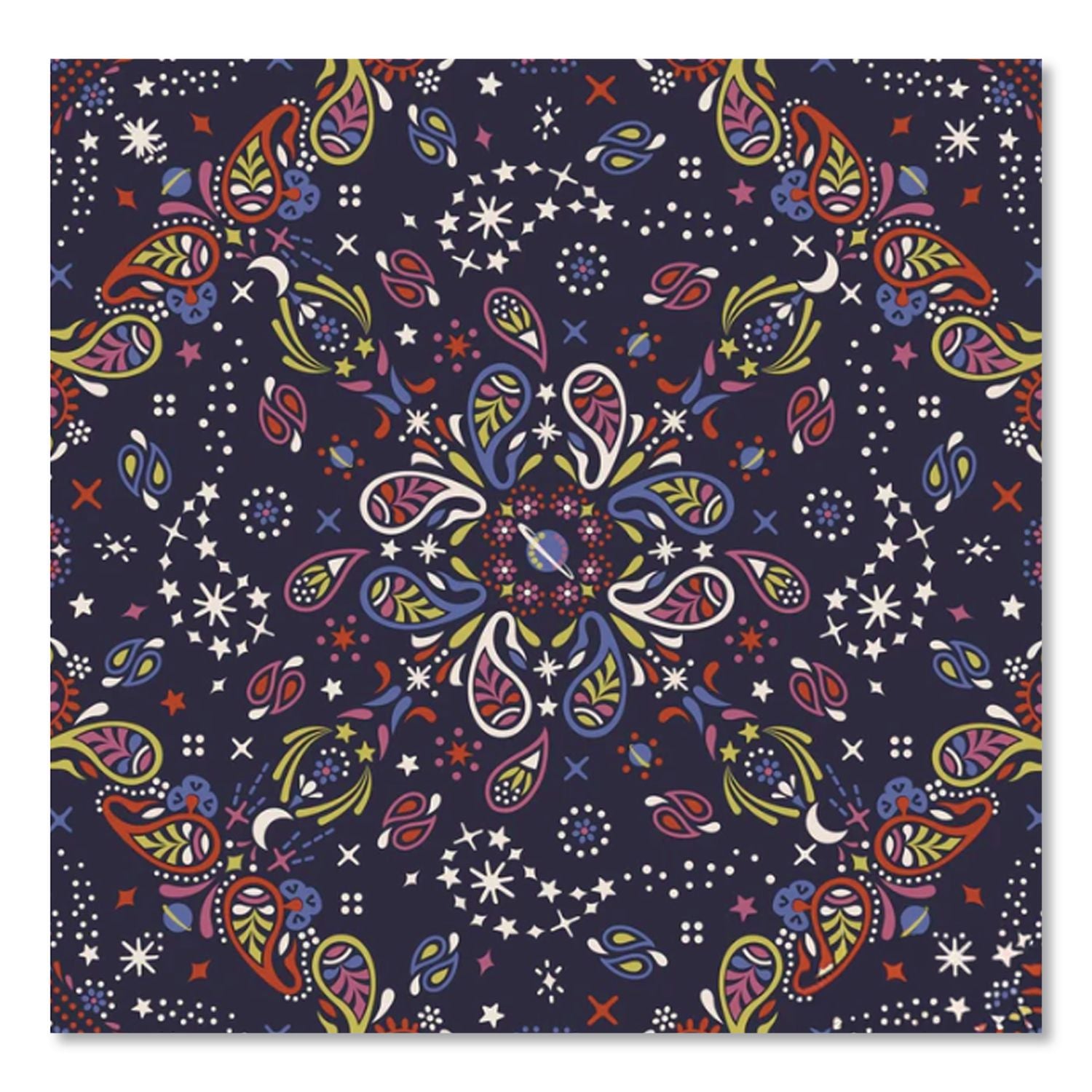 Cord Organizer, 8.5 X 2 X 6.5, Starry Paisley