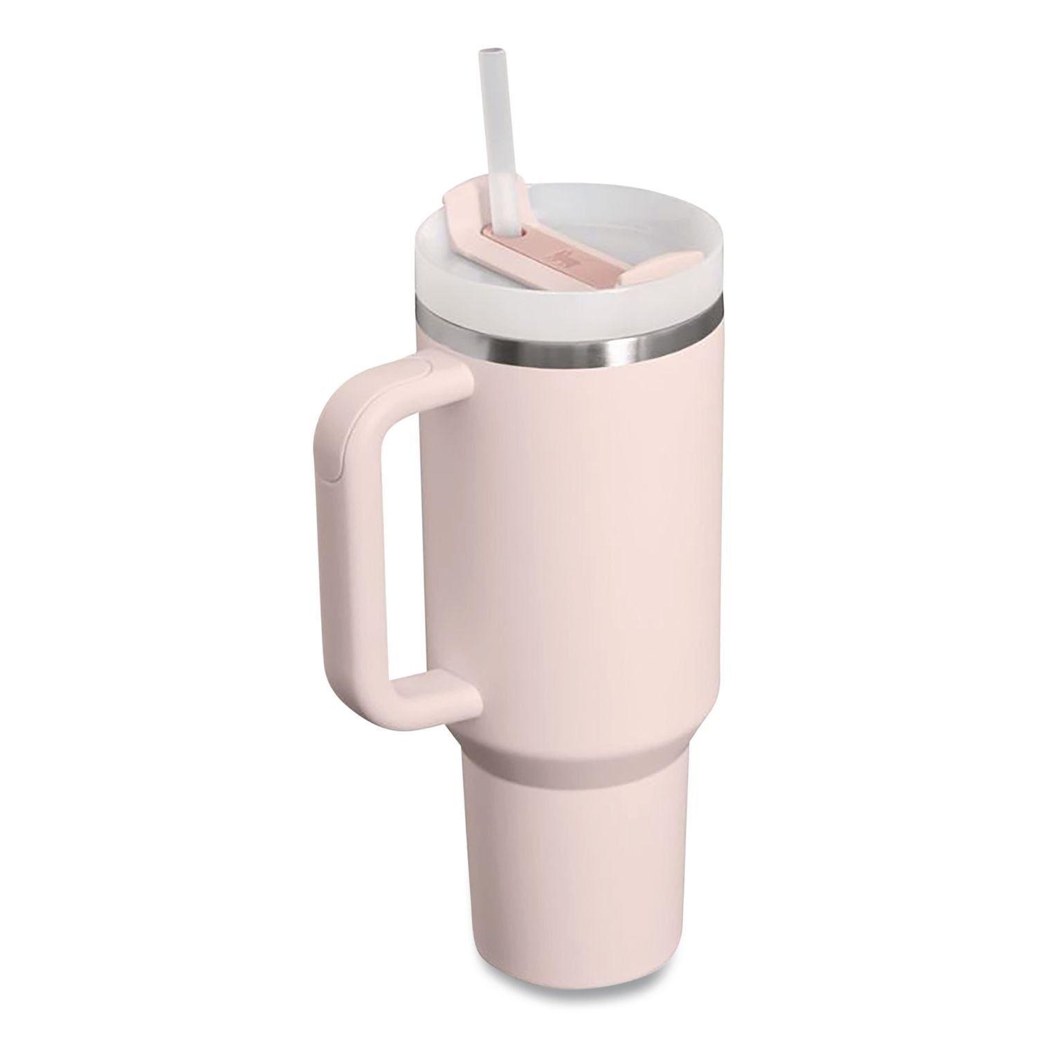 Quencher H2.0 Flowstate Stainless Steel Double Wall Tumbler, 40 Oz, Rose Quartz