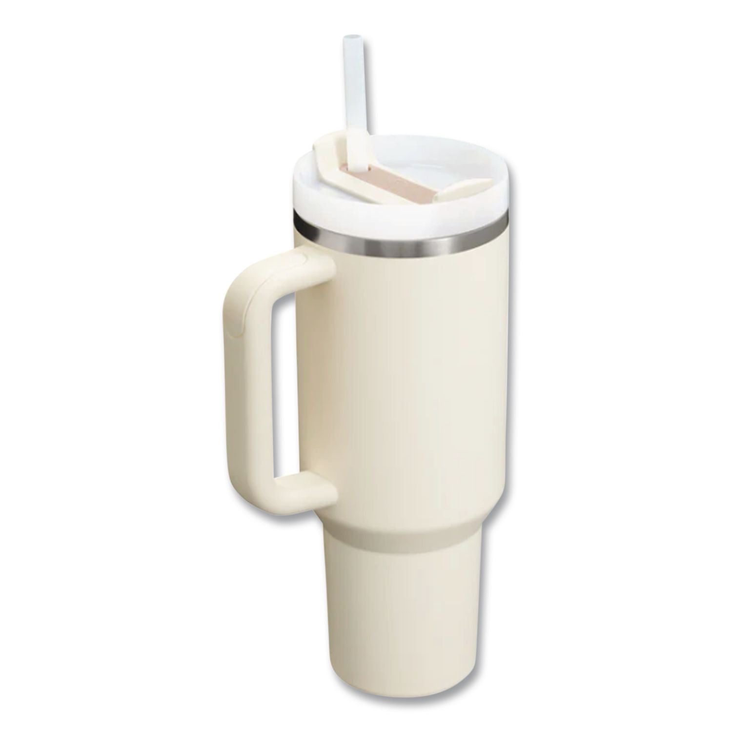 Quencher H2.0 Flowstate Stainless Steel Double Wall Insulated Tumbler, 40 Oz, Cream