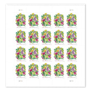 2 Oz First-Class Forever Stamps, Wedding Blooms, 20/Pack