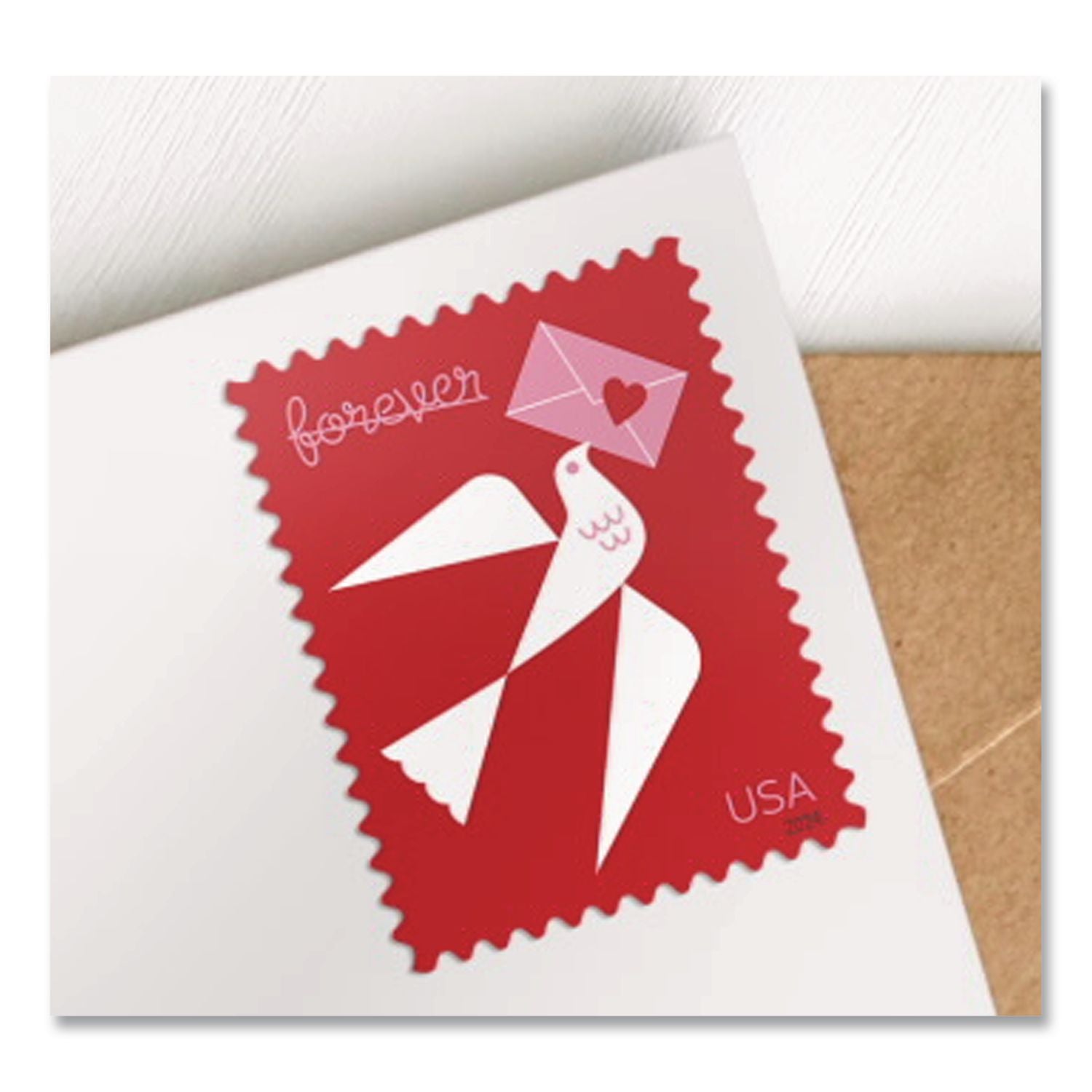 1 Oz First-Class Forever Stamps, Love, 20/Pack