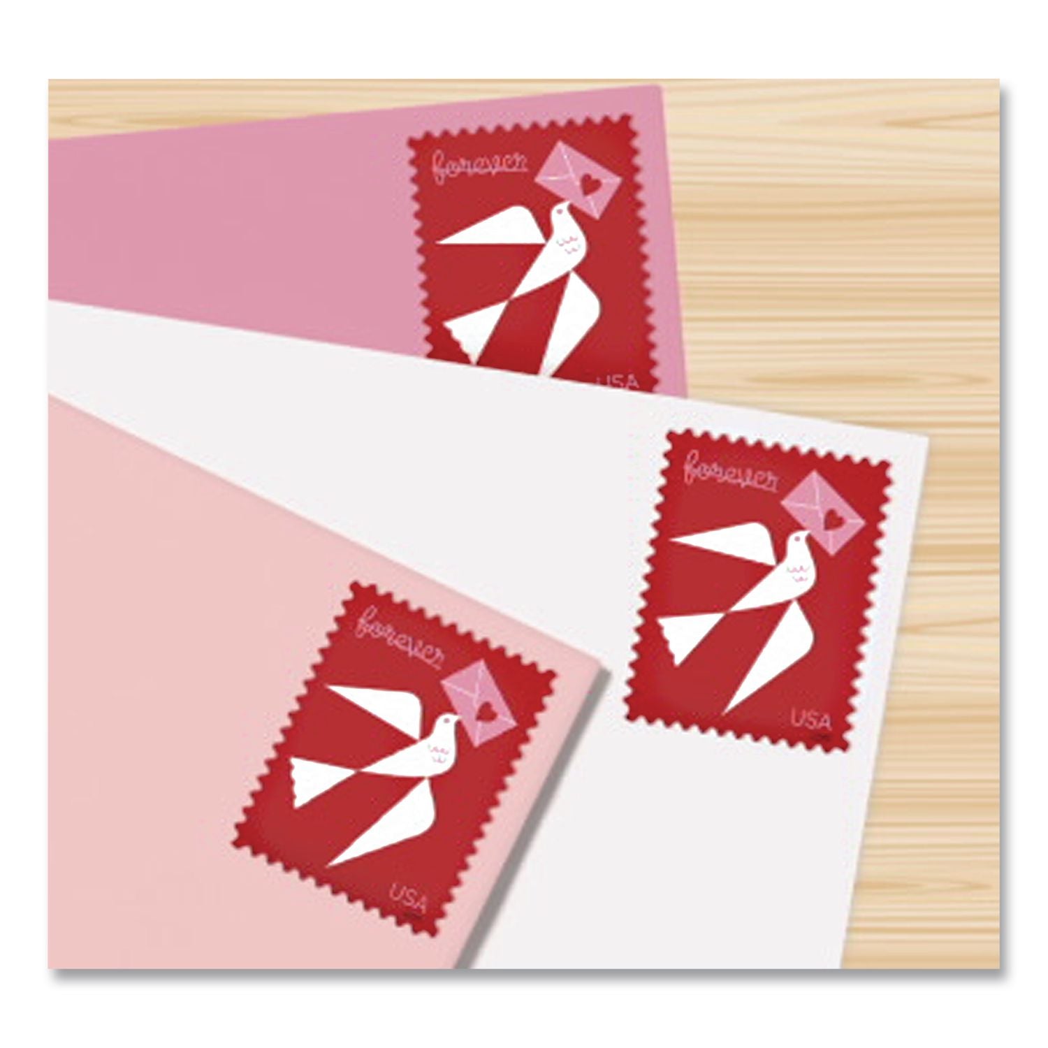 1 Oz First-Class Forever Stamps, Love, 100/Pack