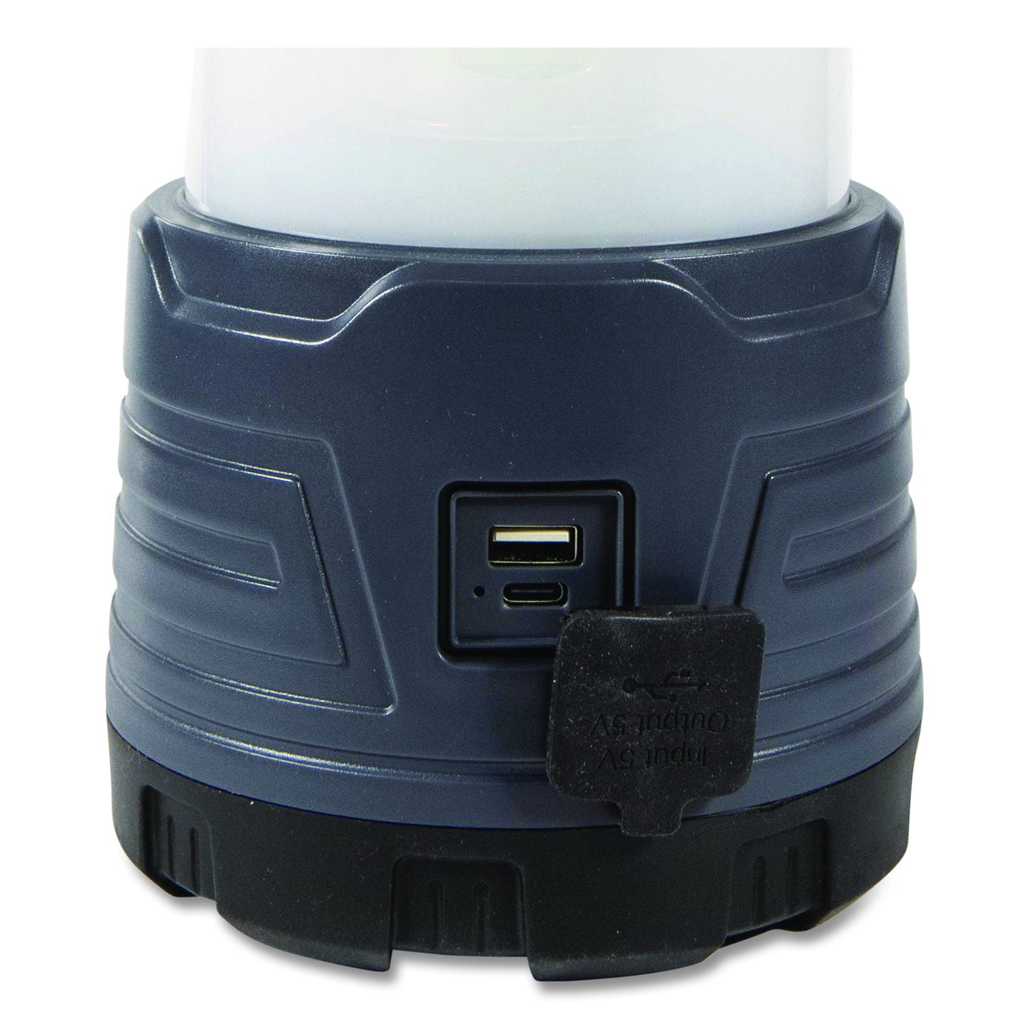 Lifegear Hybrid Rechargeable Lantern, Rechargeable Lithium Ion Battery (Included), Gray