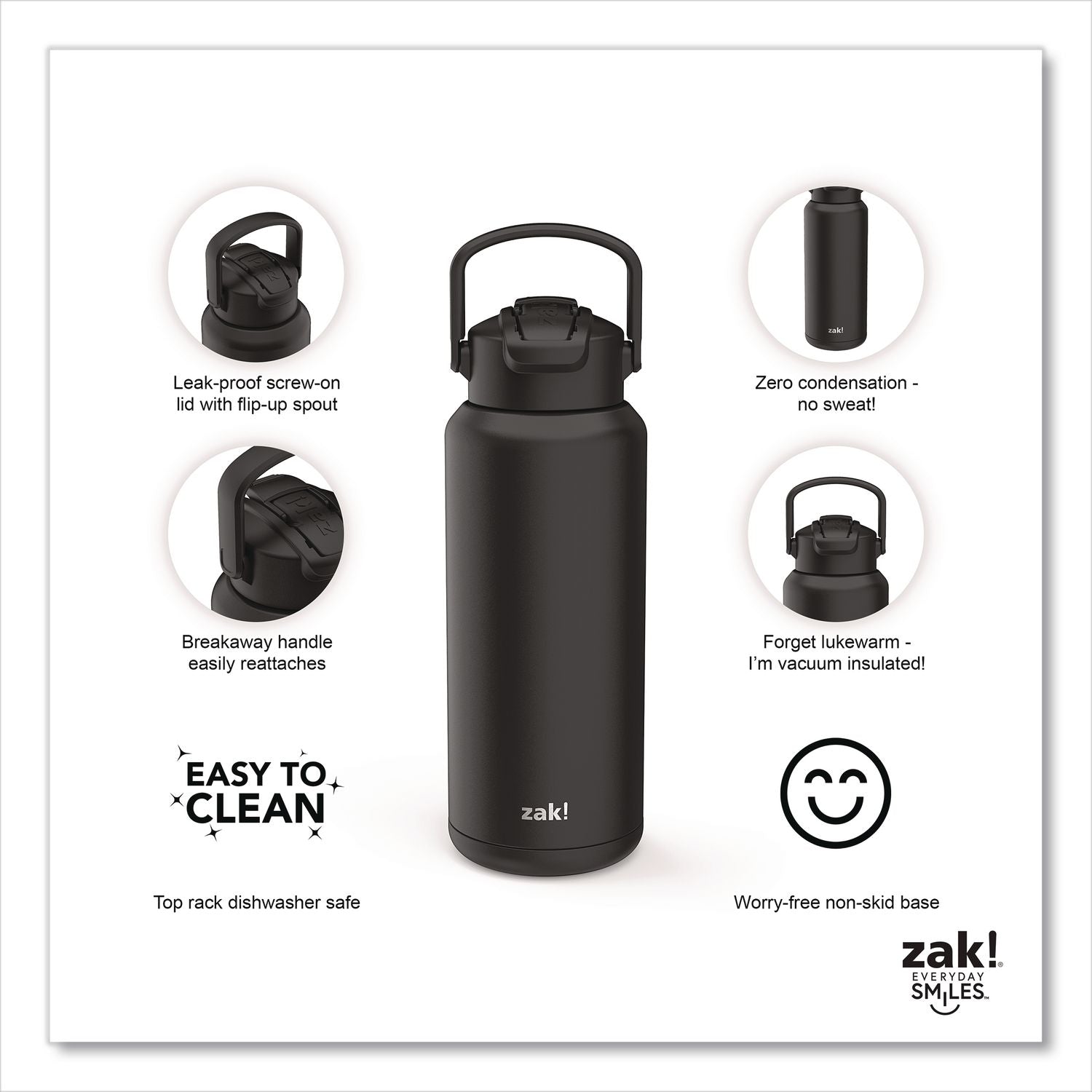 Liberty Stainless Steel Double Wall Insulated Tumbler, 32 Oz, Ebony