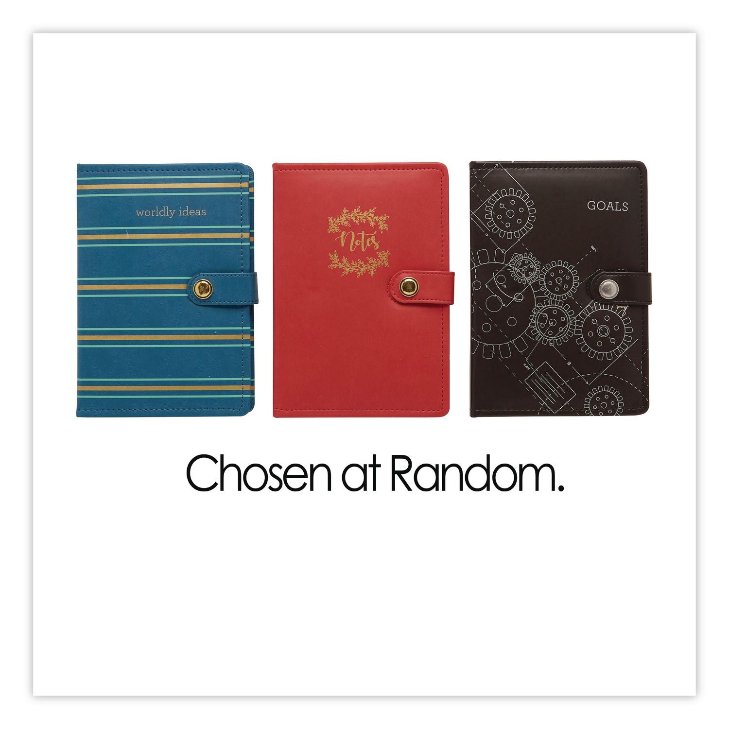 Debossed Leather Journal, 1-Subject, Randomly Assorted Cover, (256) 8.5 X 6 Sheets
