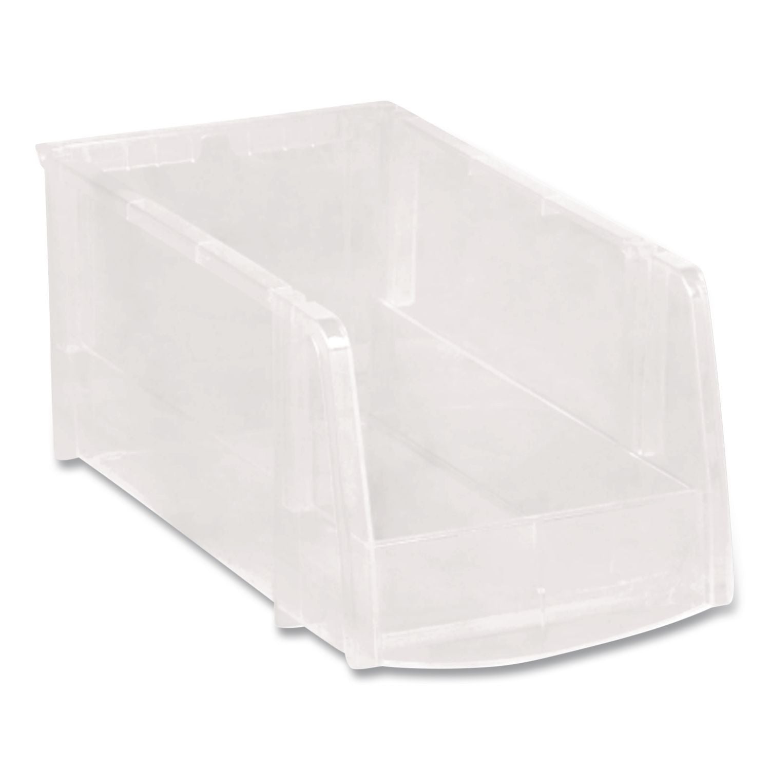 Stackable Storage Bin, 0.38 L, 3 X 4.5 X 7.5, Clear