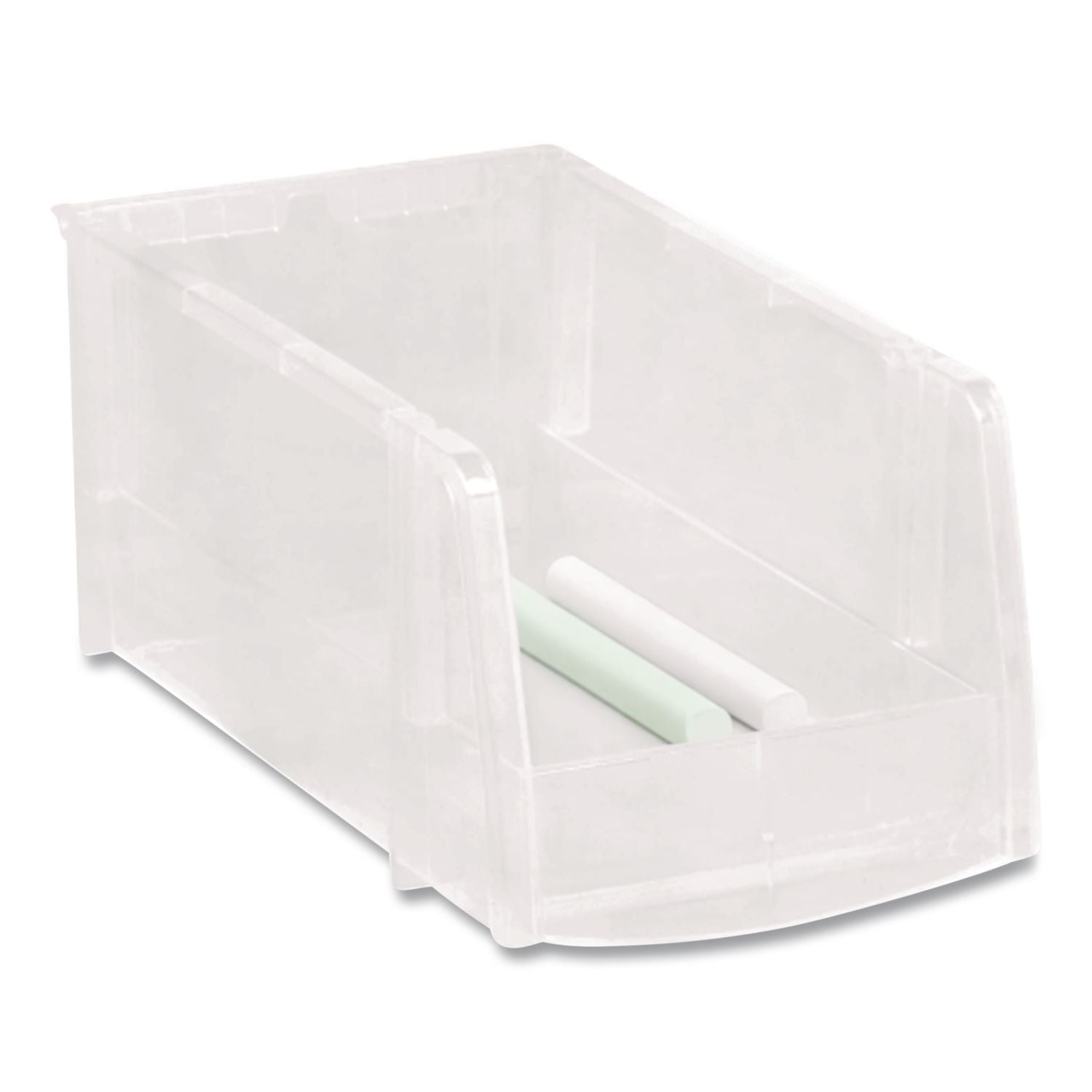 Stackable Storage Bin, 0.38 L, 3 X 4.5 X 7.5, Clear