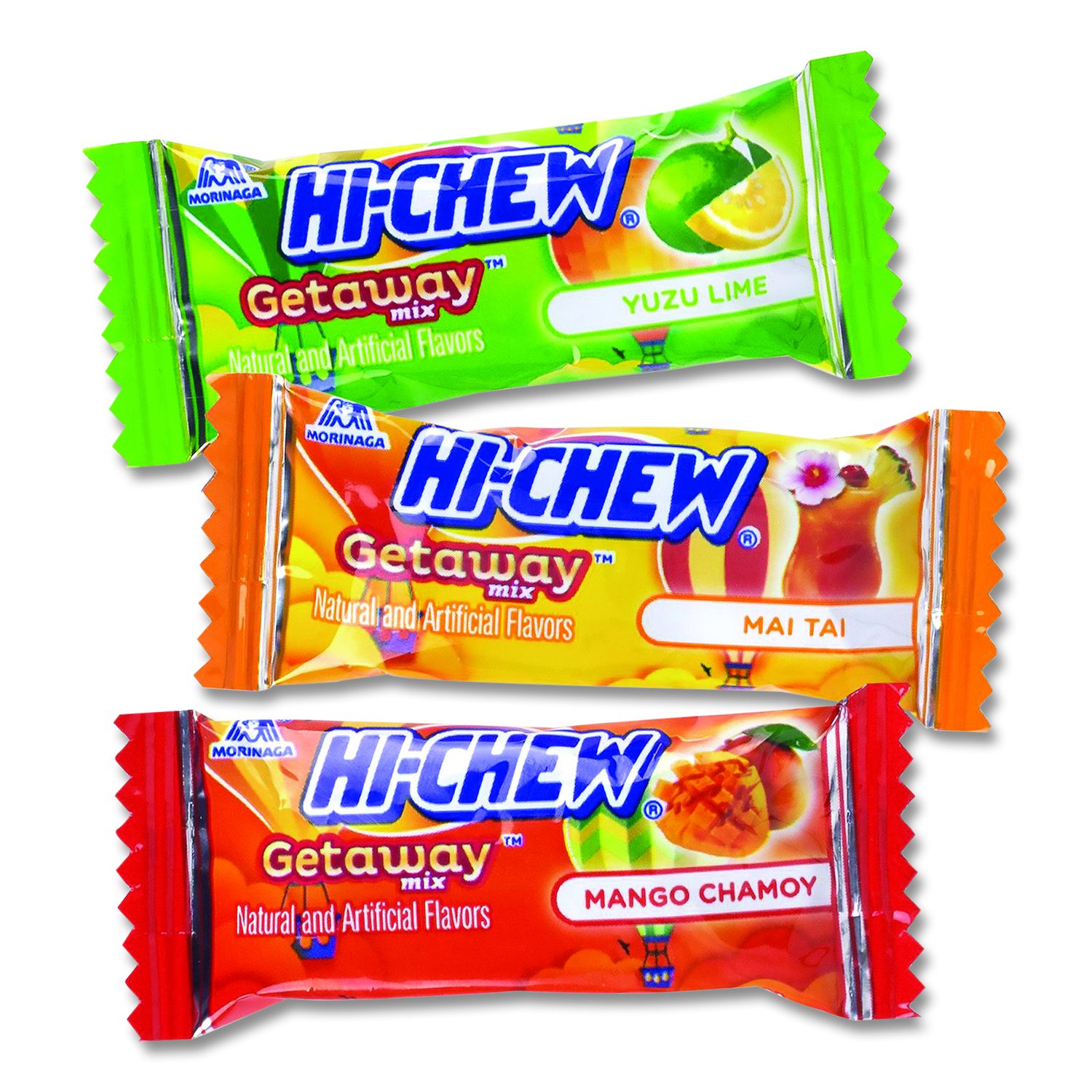 Stand Up Pouch Getaway Mix, Mango Chamoy/Mai Tai/Yuzu Lime, 11.65 Oz Pouch, 2/Carton