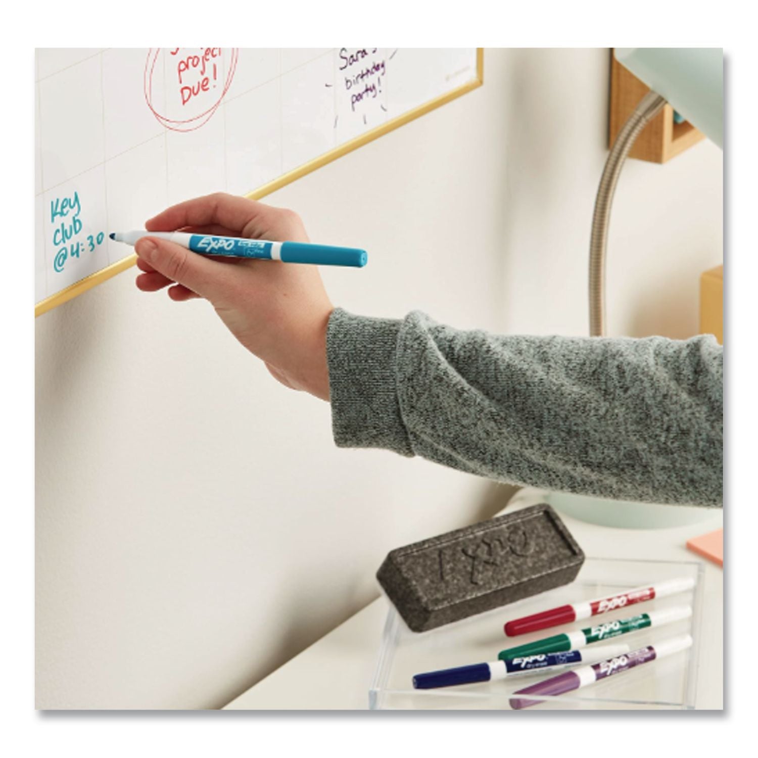 White Board CARE Dry Erase Eraser, 5.13 X 2.25 X 1.25, Charcoal, 12/Carton