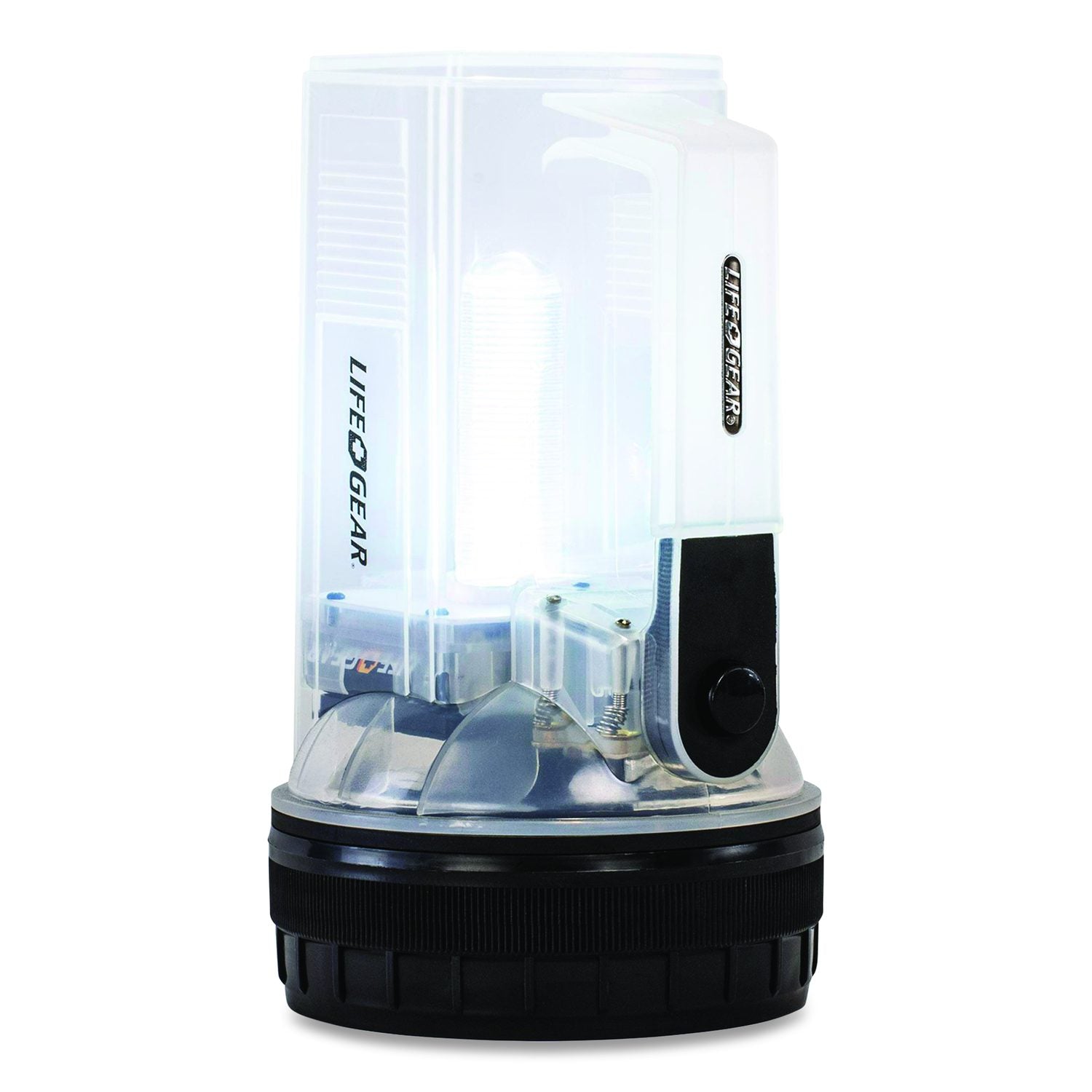 Lifegear AR Tech Spotlight And Lantern, 4 AA Batteries Included, Clear