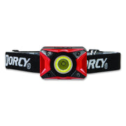 Ultra HD COB Motion Headlamp, Rehargeable Lithium Ion Battery (Included), Red/Black