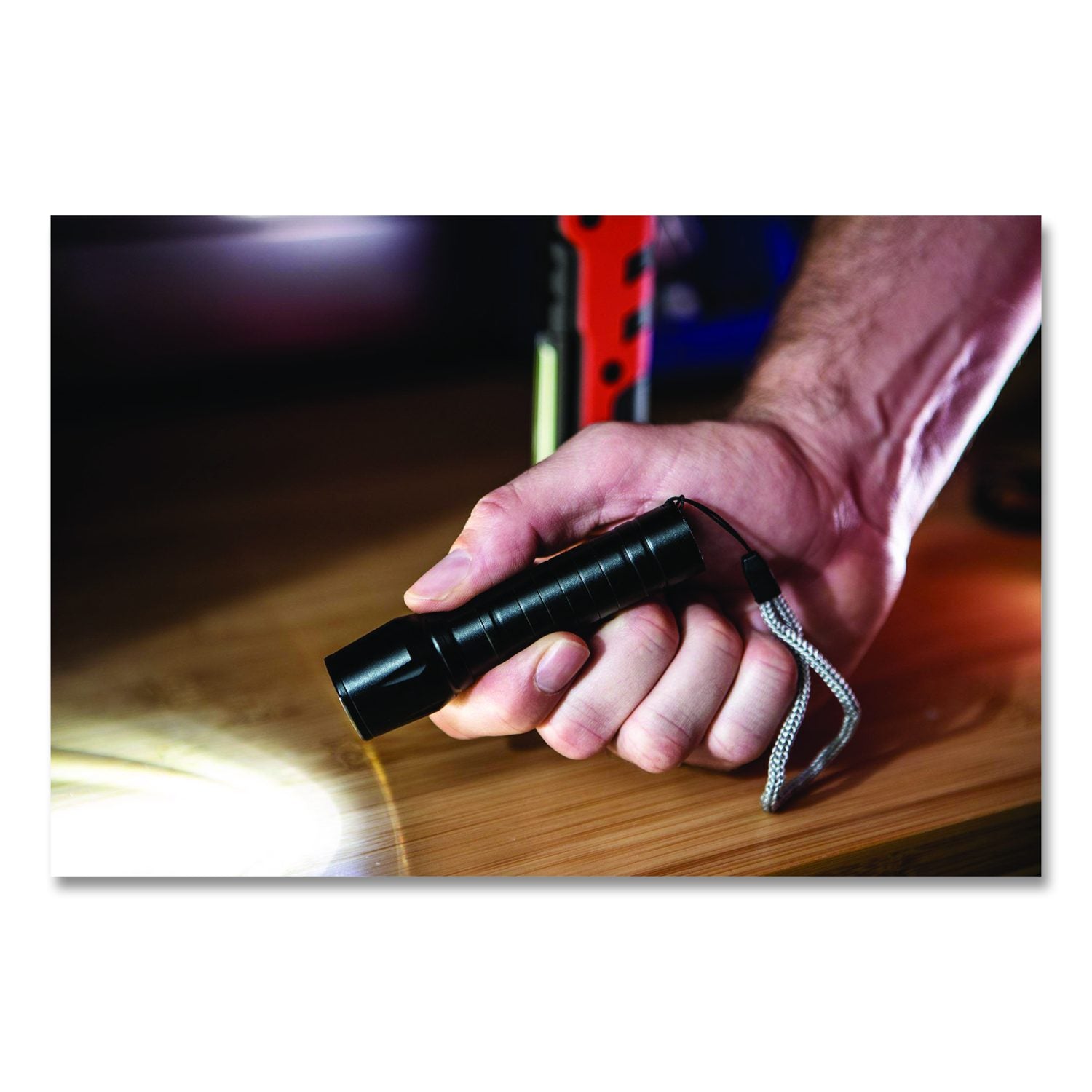 Ultra HD Rechargeable Area Flashlight, Rechargeable Lithium Ion Battery (Included), Black