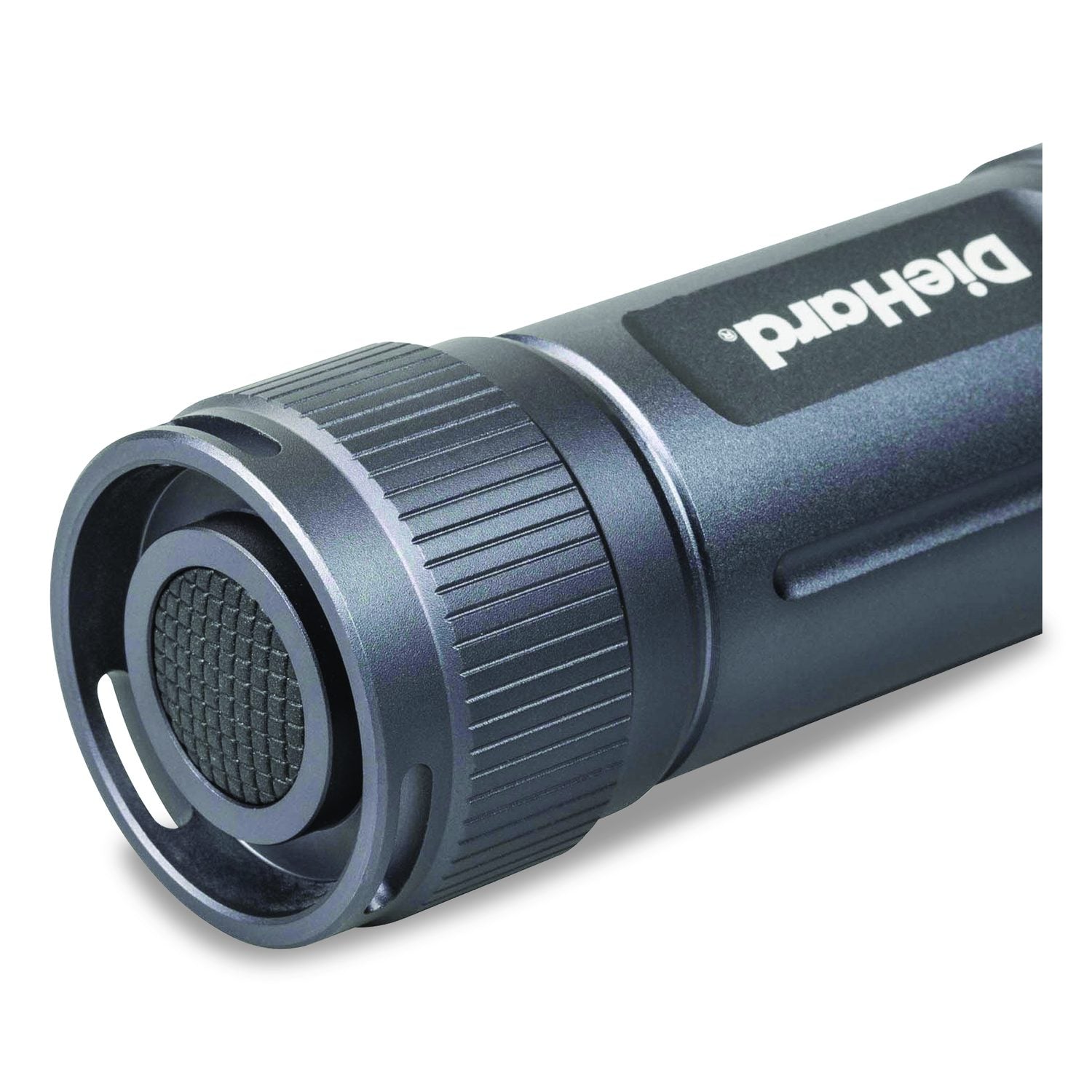 Diehard Twist Focus Aluminum 800 Lumen Flashlight, 3 AAA (Batteries (Included), Gray