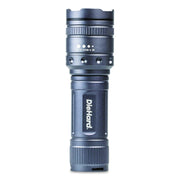 Diehard Twist Focus Aluminum 1, 500 Lumen Flashlight, 4 AAA Batteries (Included), Gray