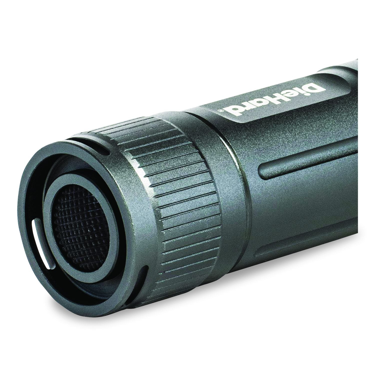 Diehard Twist Focus Aluminum 1, 500 Lumen Flashlight, 4 AAA Batteries (Included), Gray