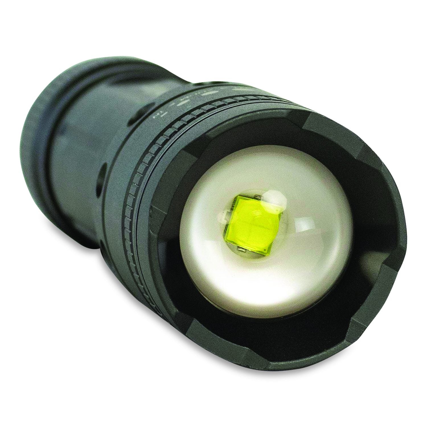 Diehard Twist Focus Aluminum 1, 700 Lumen Flashlight, 6 AA Batteries (Included), Gray