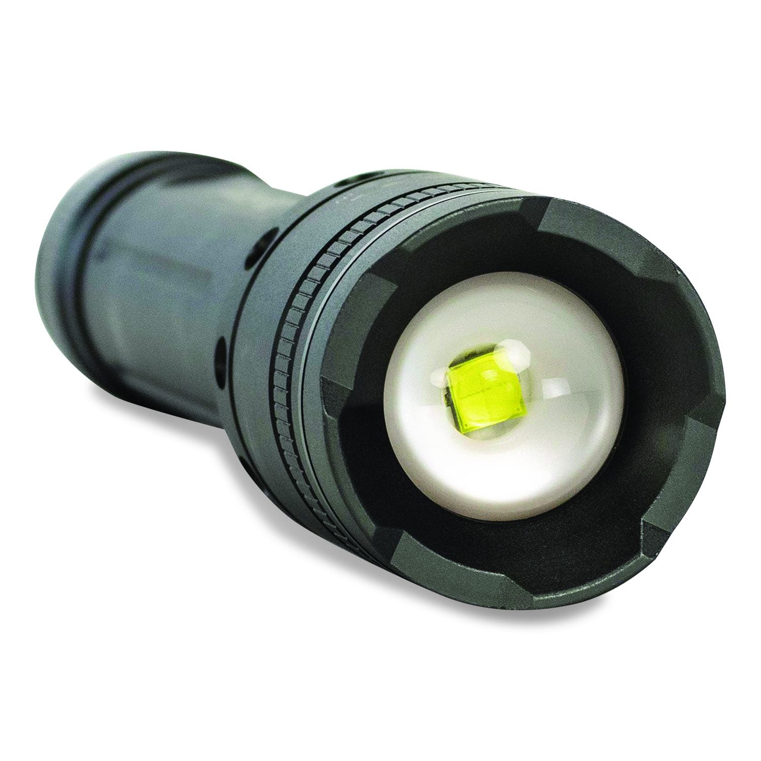 Diehard Twist Focus 3, 000 Lumen Aluminum Flashlight, 9 AA Batteries (Included), Gray