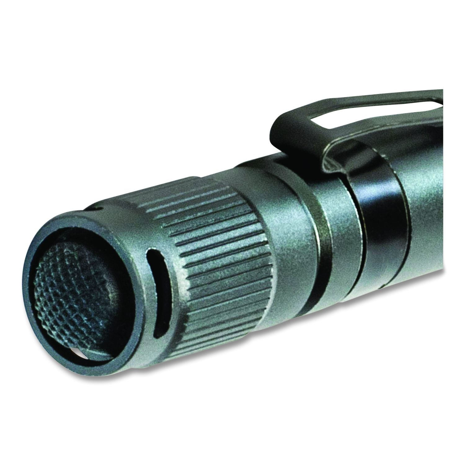 Diehard Aluminum 180 Lumen Twist Focus Flashlight With Pocket Clip, 2 AA Batteries (Included), Black