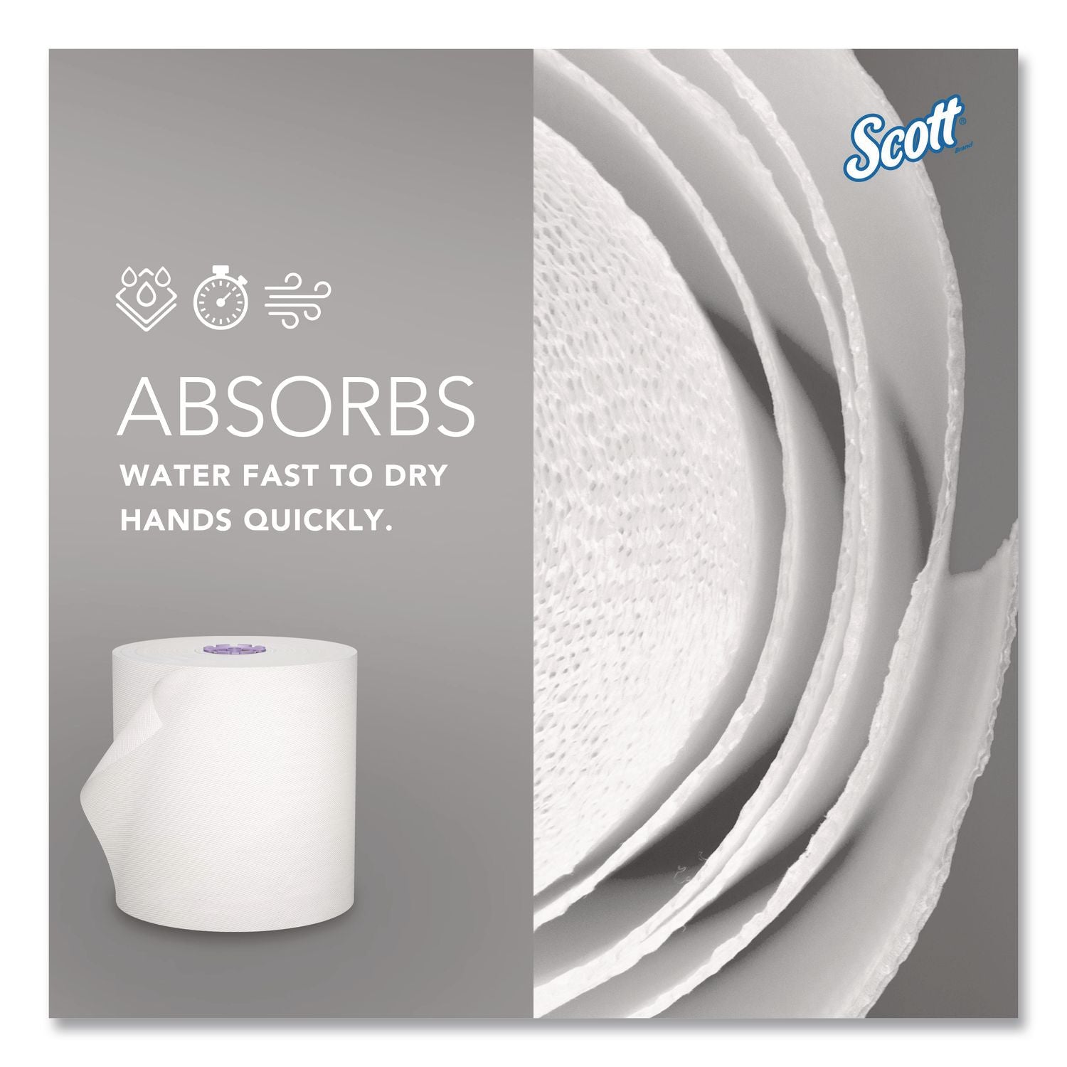 100% Recycled Hard Roll Paper Towels, 1-Ply, 8" X 700 Ft, White, 6/Carton