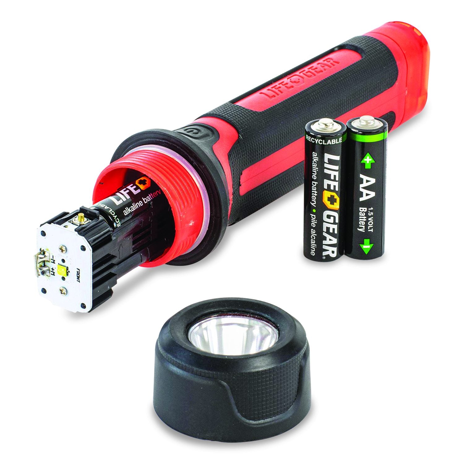 Lifegear Stormproof Signal Light, 4 AA Batteries (Included), Red