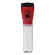 Lifegear Glow Flashlight With Storage Handle, 3 AA Batteries (Included), Red
