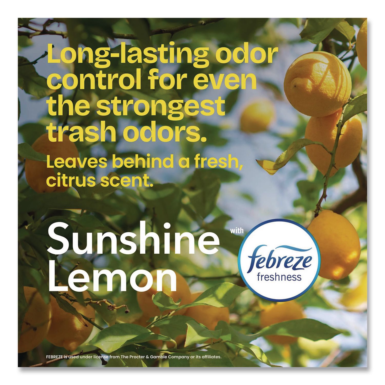 Forceflex Maxstrength Tall Kitchen Drawstring Trash Bags, 13 Gal, Lemon Sunshine Scent, 23.47 X 25.38, Gray, 90/Carton