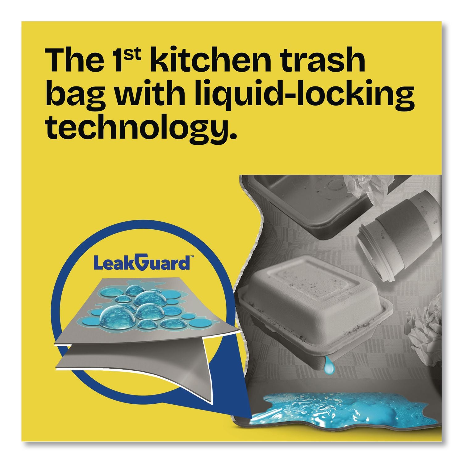 Forceflex Maxstrength Tall Kitchen Drawstring Trash Bags, 13 Gal, Lemon Sunshine Scent, 23.47 X 25.38, Gray, 90/Carton