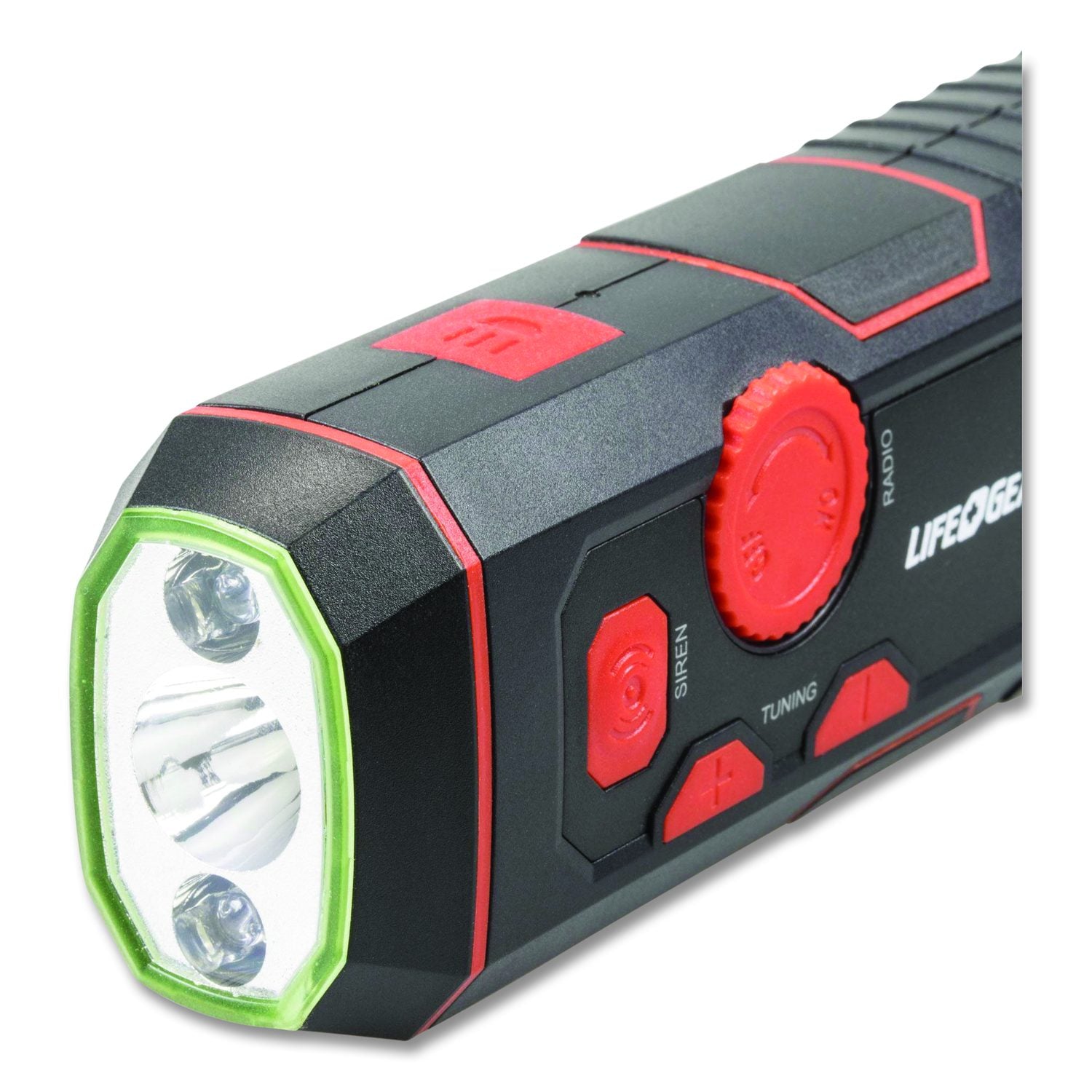 Lifegear Stormproof Crank Radio Flashlight, Black