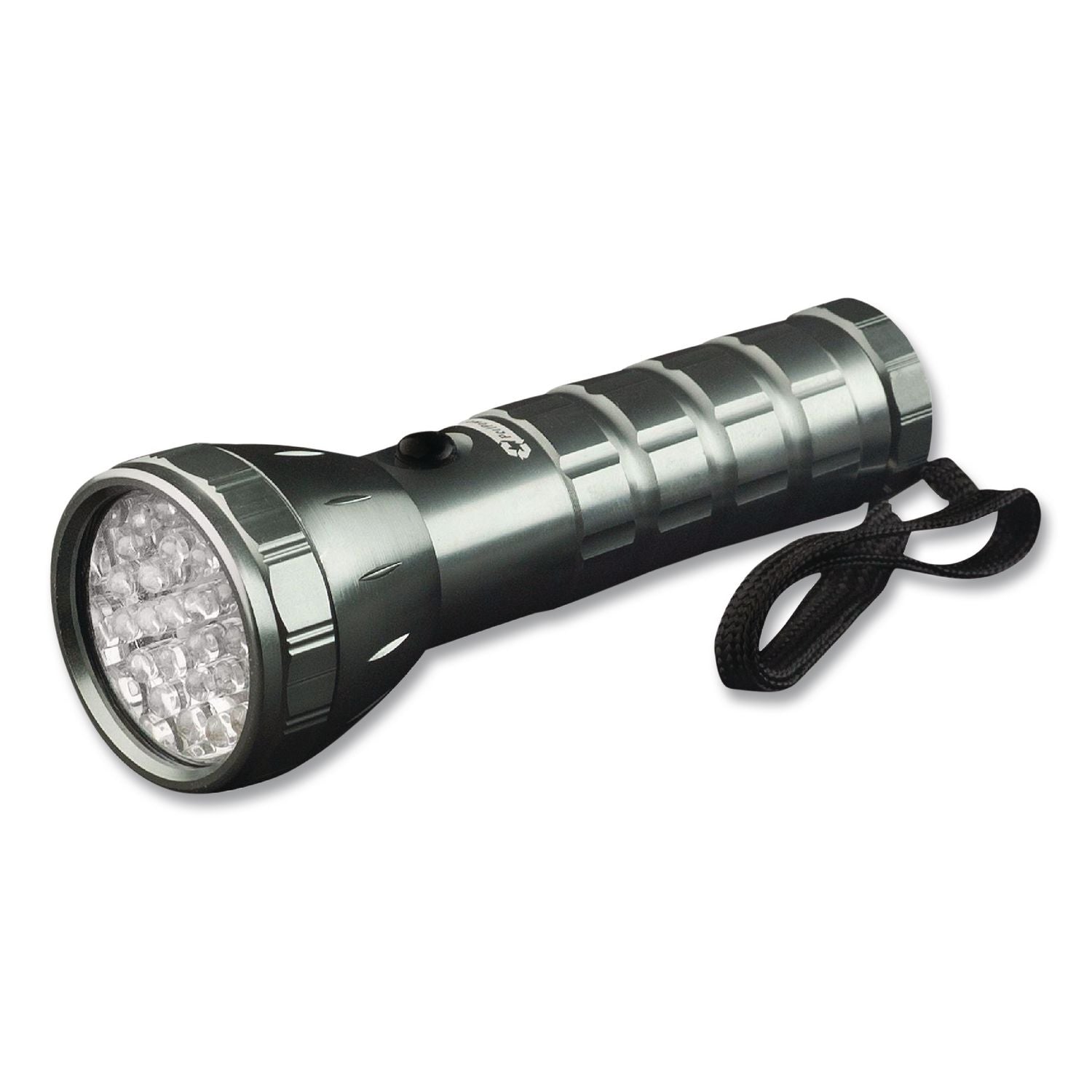 28 LED Professional Flashlight, 3 AAA Batteries (Included), Black/Silver