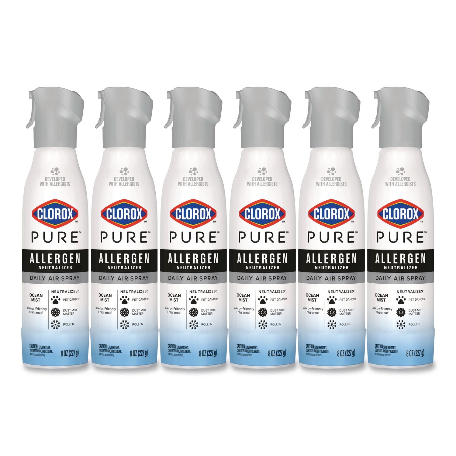 PURE Allergen Neutralizer Daily Air Spray, Ocean Mist, 8 Oz Aerosol Spray, 6/Carton