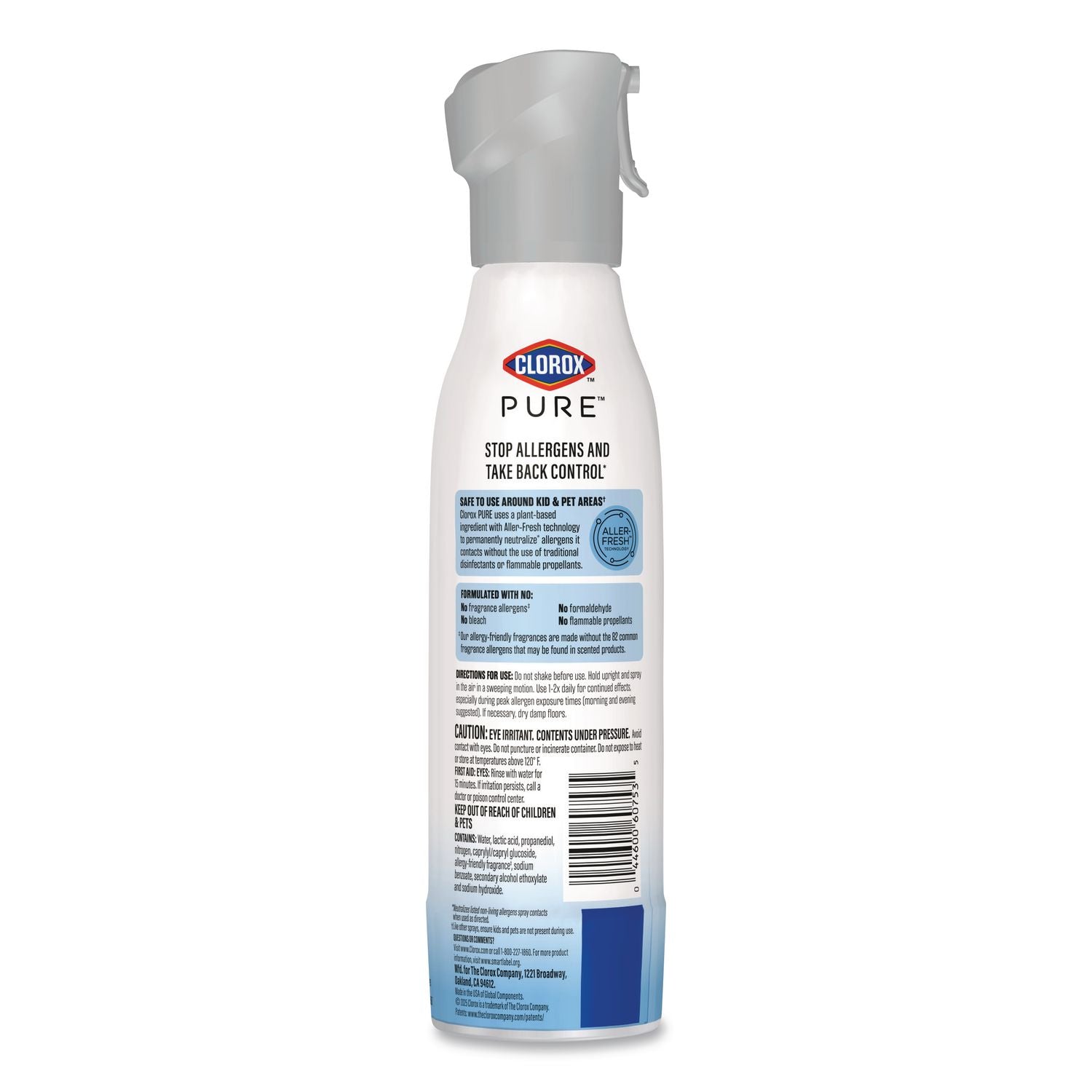 PURE Allergen Neutralizer Daily Air Spray, Ocean Mist, 8 Oz Aerosol Spray, 6/Carton