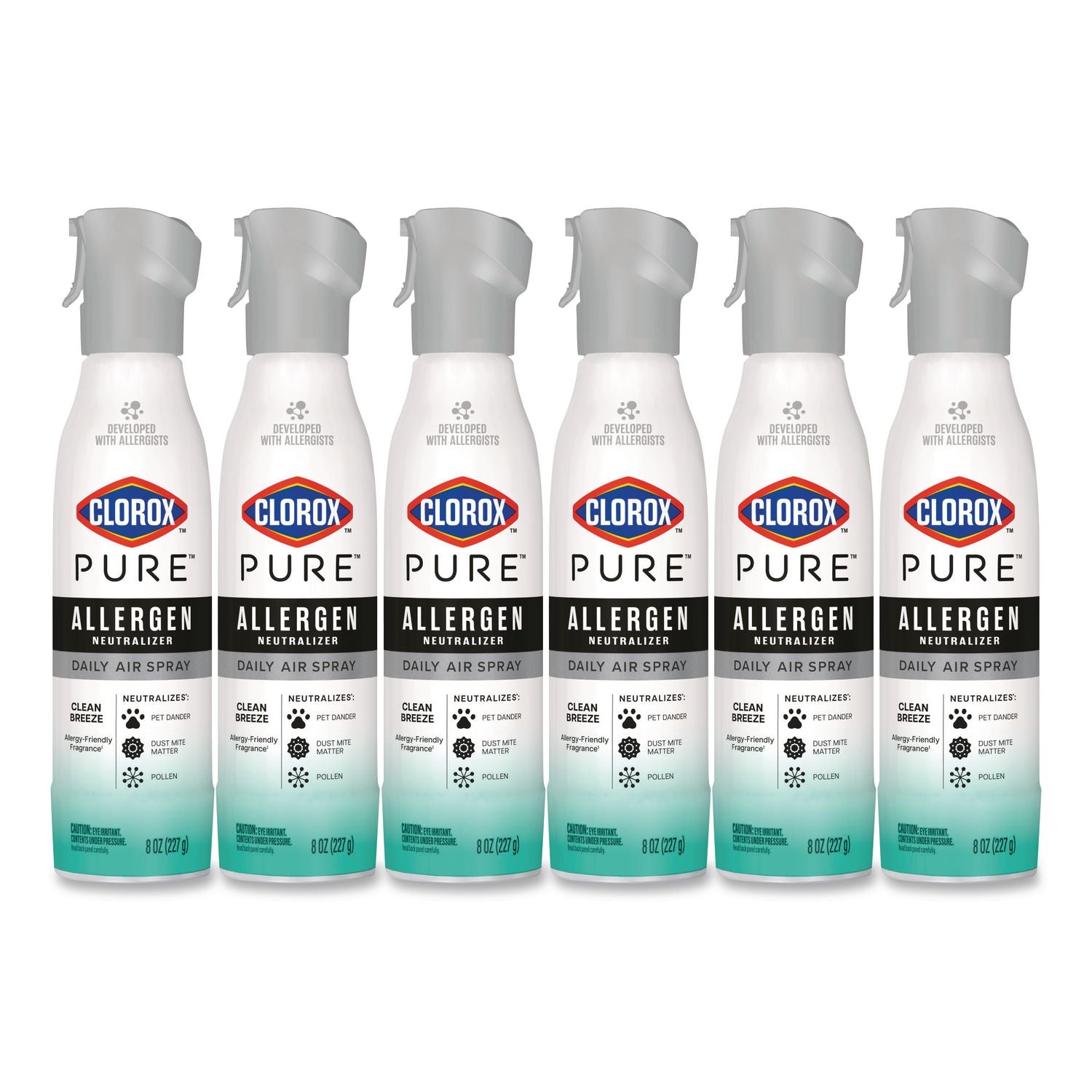 PURE Allergen Neutralizer Daily Air Spray, Clean Breeze, 8 Oz Aerosol Spray, 6/Carton