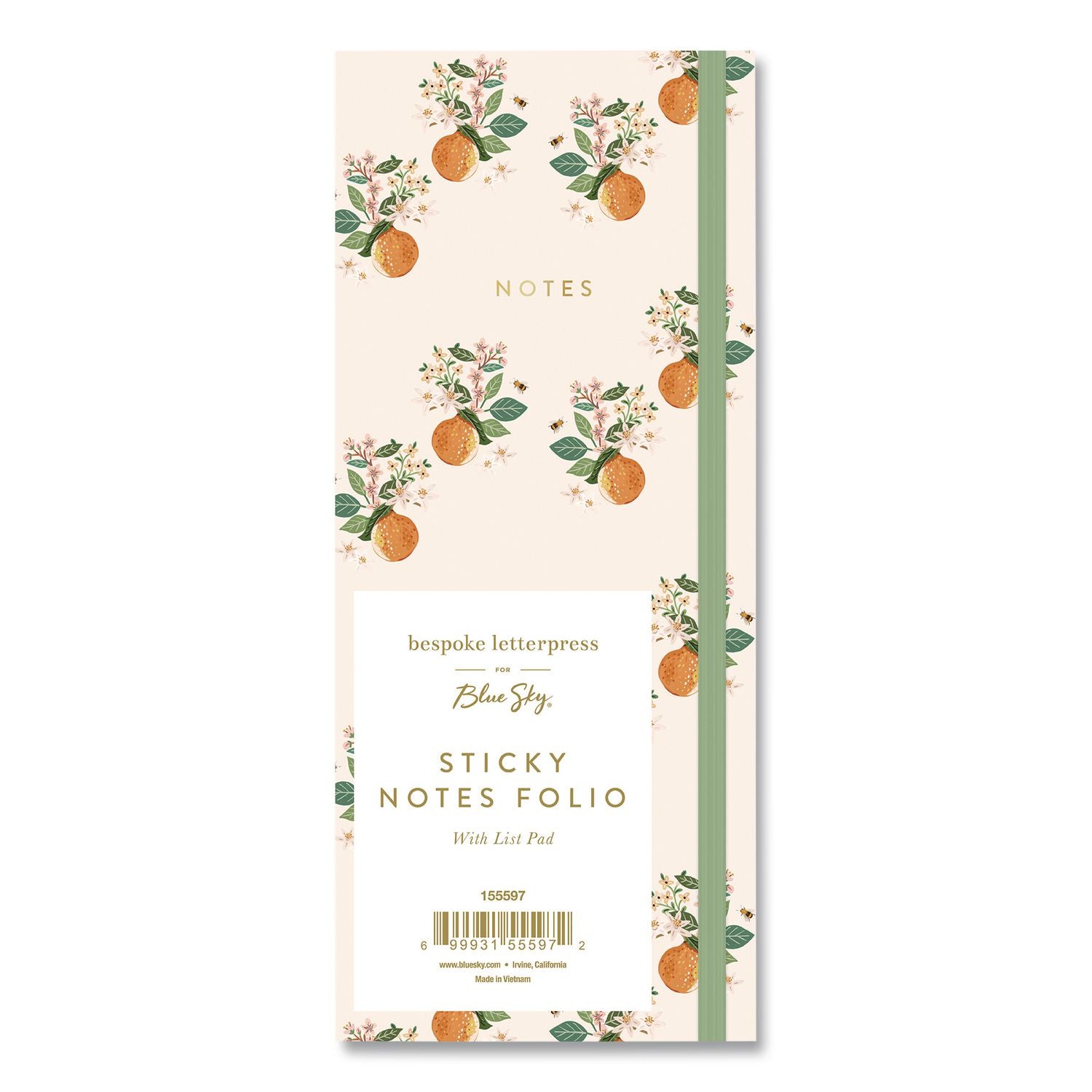 Bespoke Note-Folio Sticky Notes Combo Pack, Assorted Sizes, Multicolor 50 Sheets/Pad