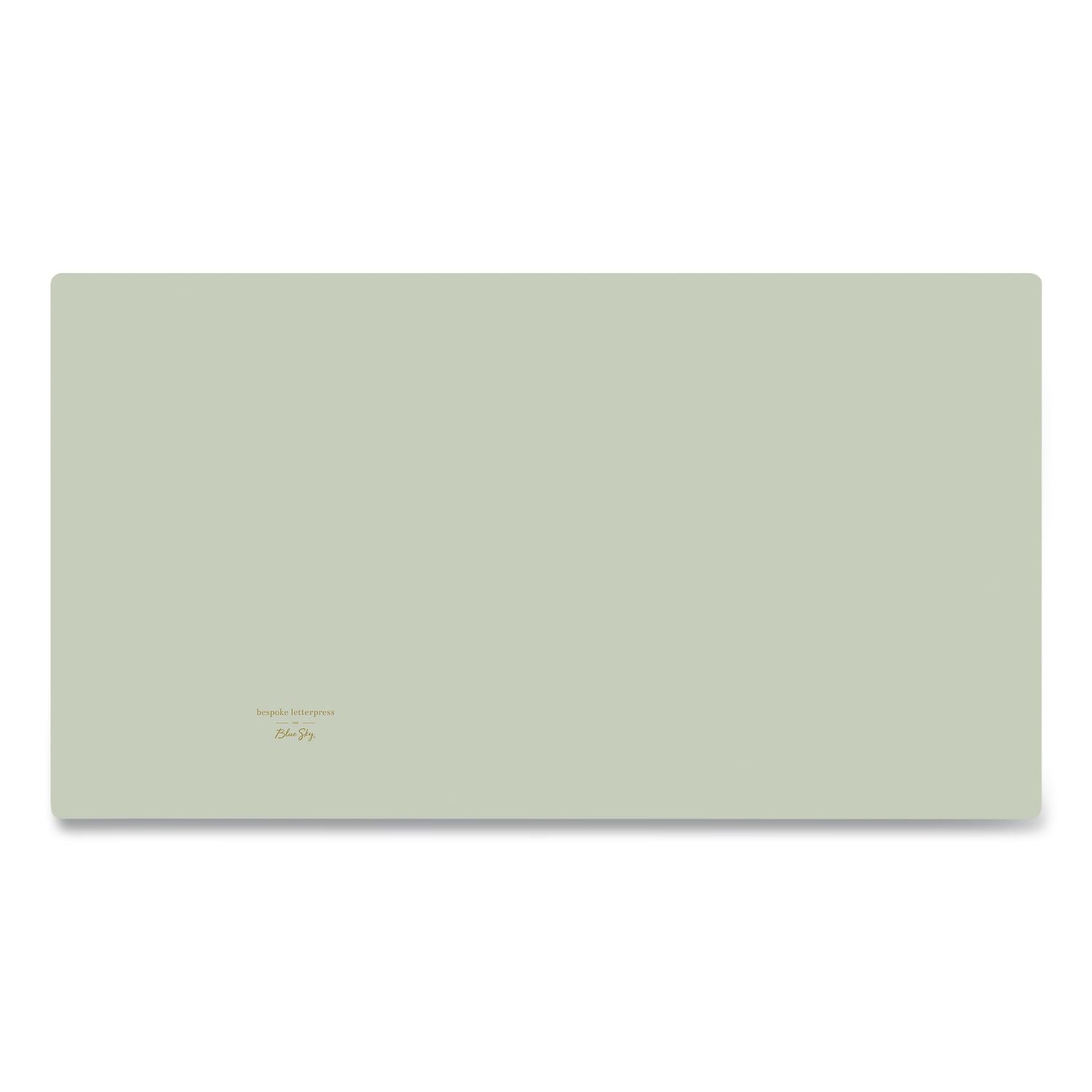 Bespoke Letterpress Ring Binder, 3 Rings, 1.25" Capacity, 11 X 8.5, Green/Lemon Design
