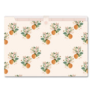 7-Tab Plastic Accordion File, 7 Sections, Snap Closure, Top Tabs, Legal Size, Oranges Light